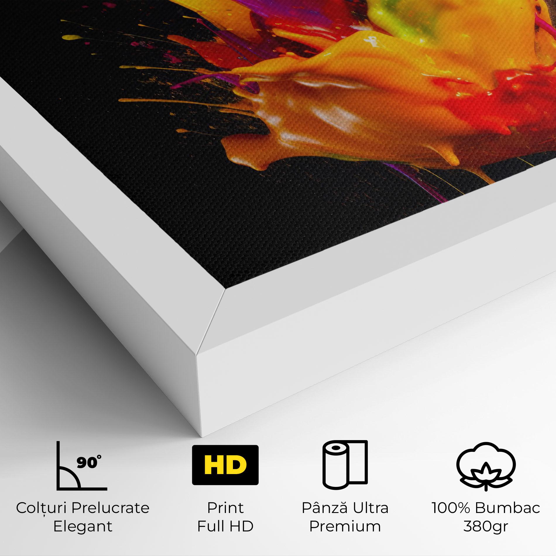 Tablou Canvas Yellow Splash Floating mockup 4