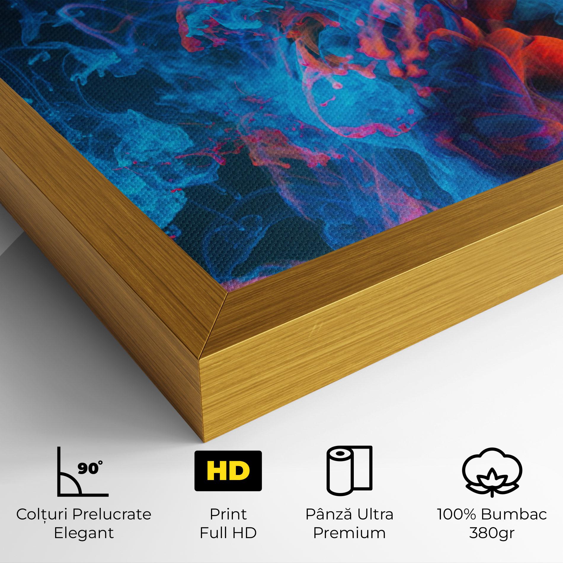 Tablou Canvas Abstract Blue And Red mockup 4