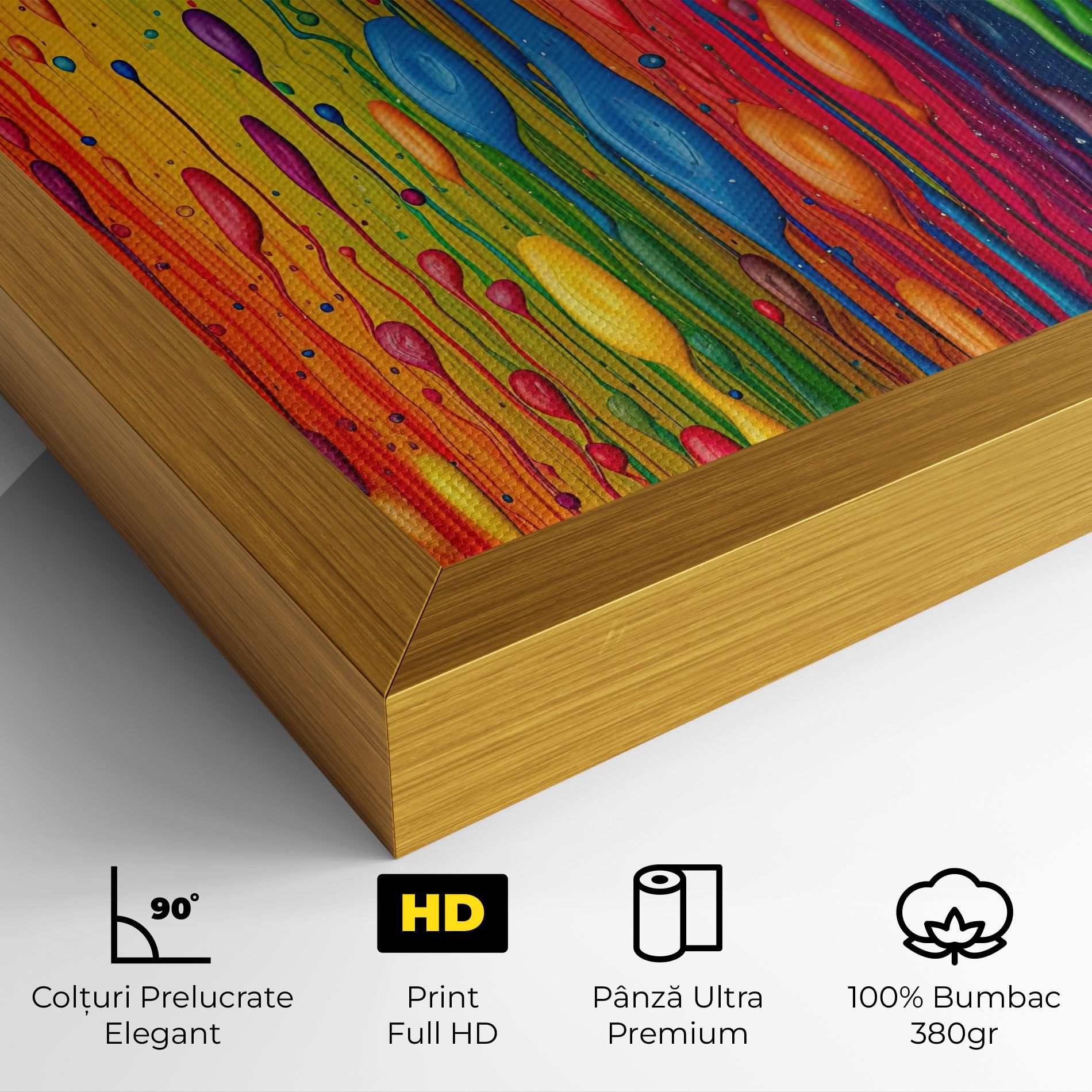 Abstract Rainbow Pattern mockup 4