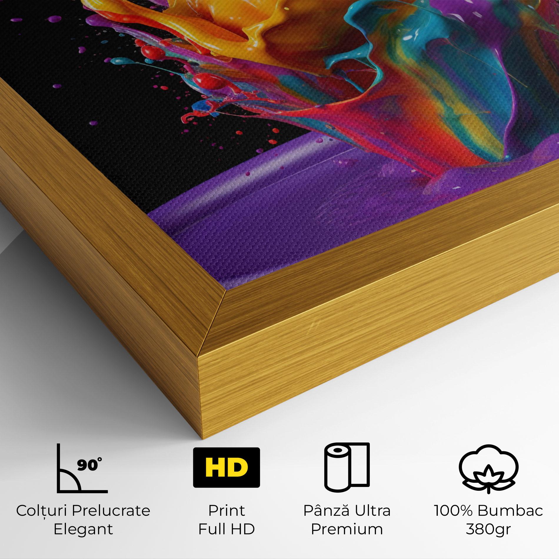 Tablou Canvas Brightly Color Splashing mockup 4