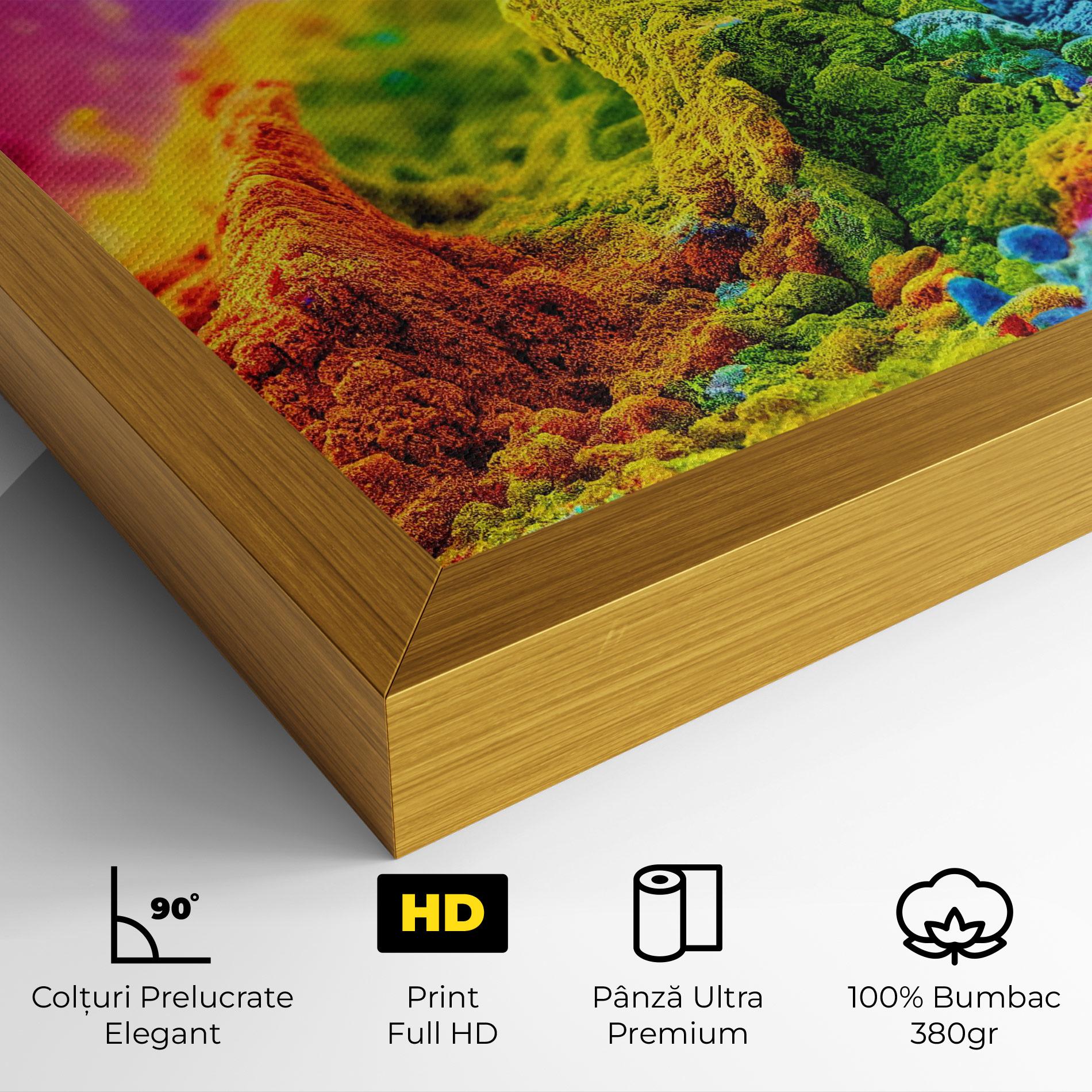 Tablou Canvas Color Powder Explosion mockup 4