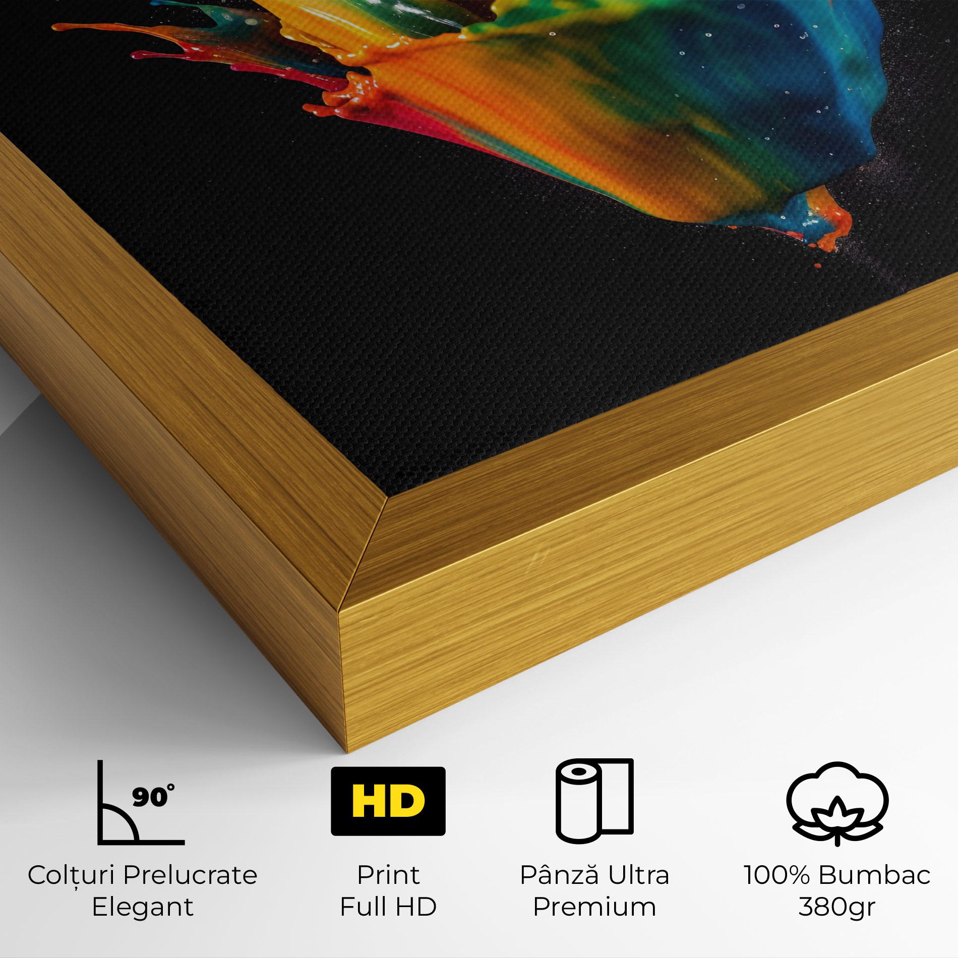 Tablou Canvas Colorful Paint Dropped mockup 4