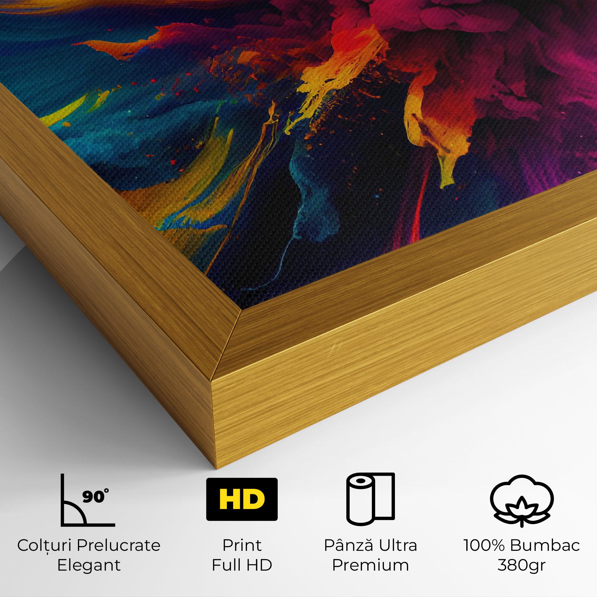 Tablou Canvas Colorful Paint Explosion mockup 4