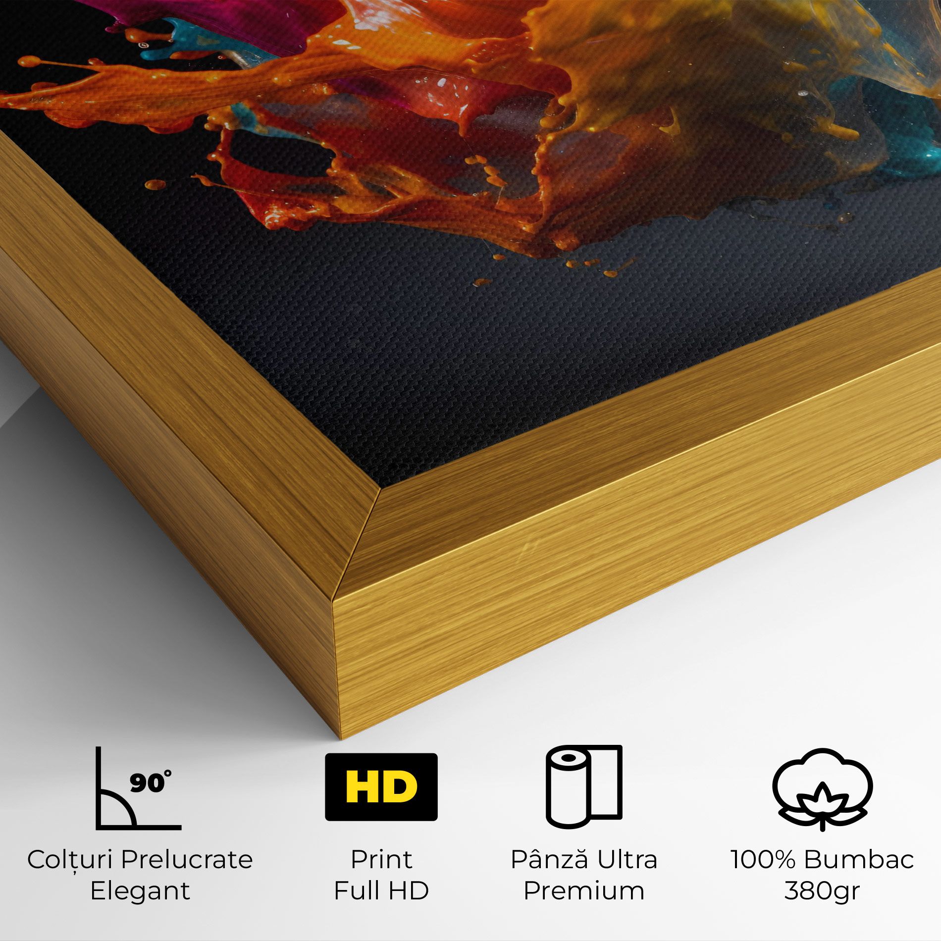 Colorful Splash Floating mockup 4