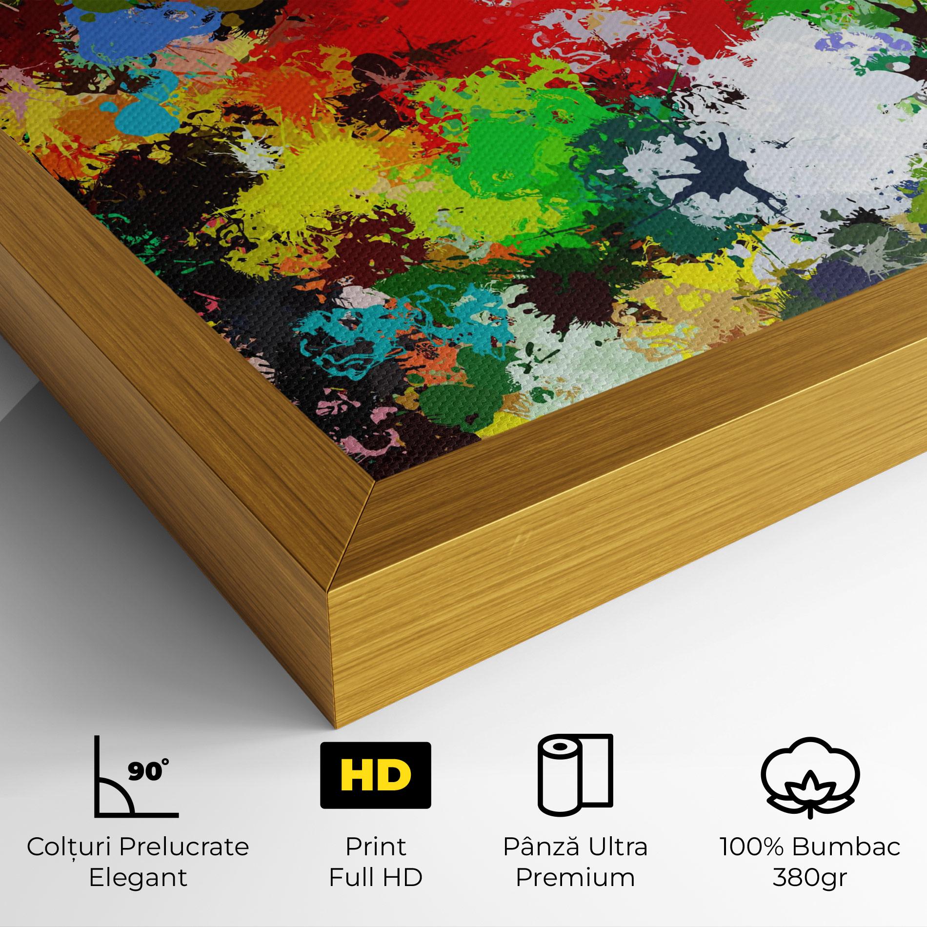 Tablou Canvas Flowers Shaped Stains mockup 4