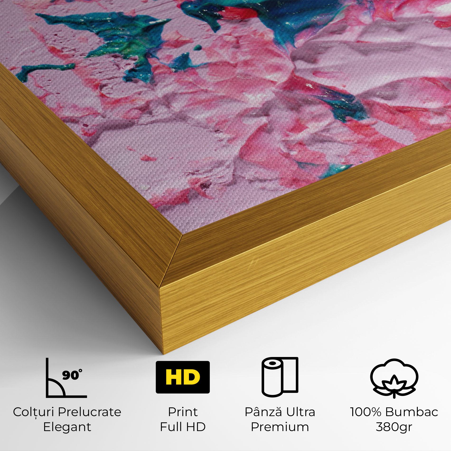 Tablou Canvas Pink Close Up mockup 4