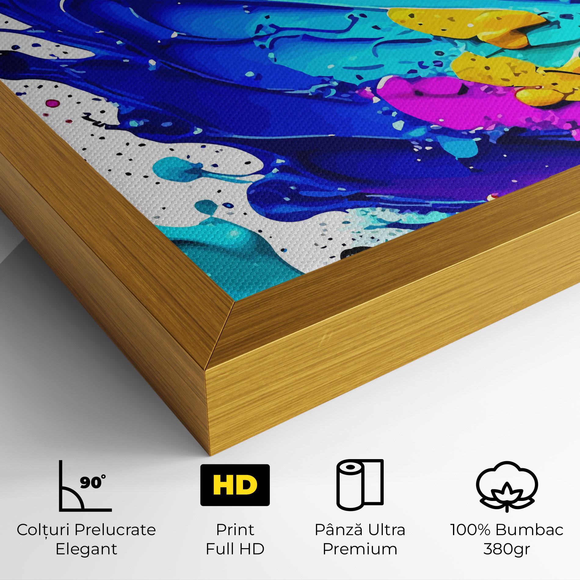 Tablou Canvas Pretty Splash Color mockup 4