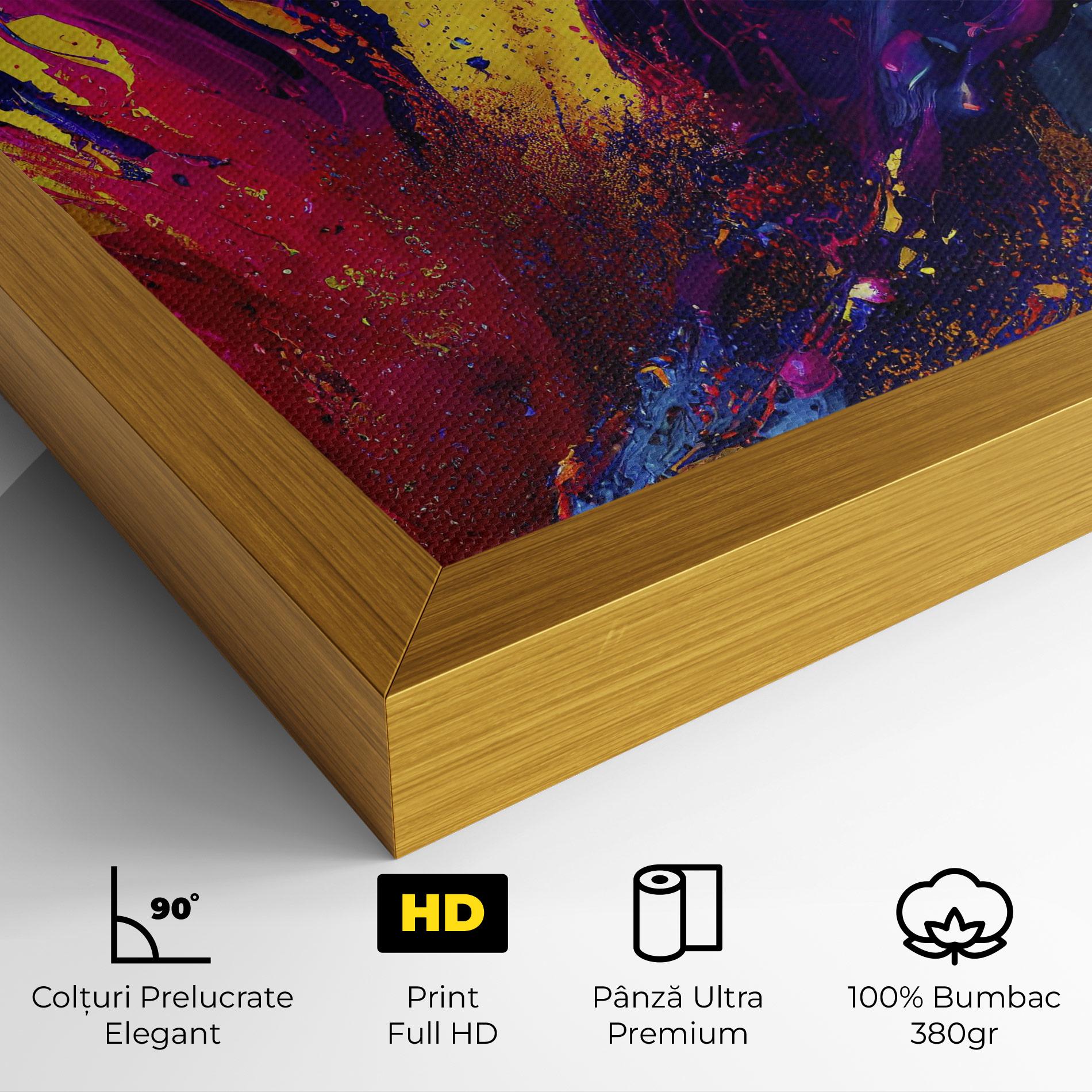 Tablou Canvas Purple And Blue Splash mockup 4