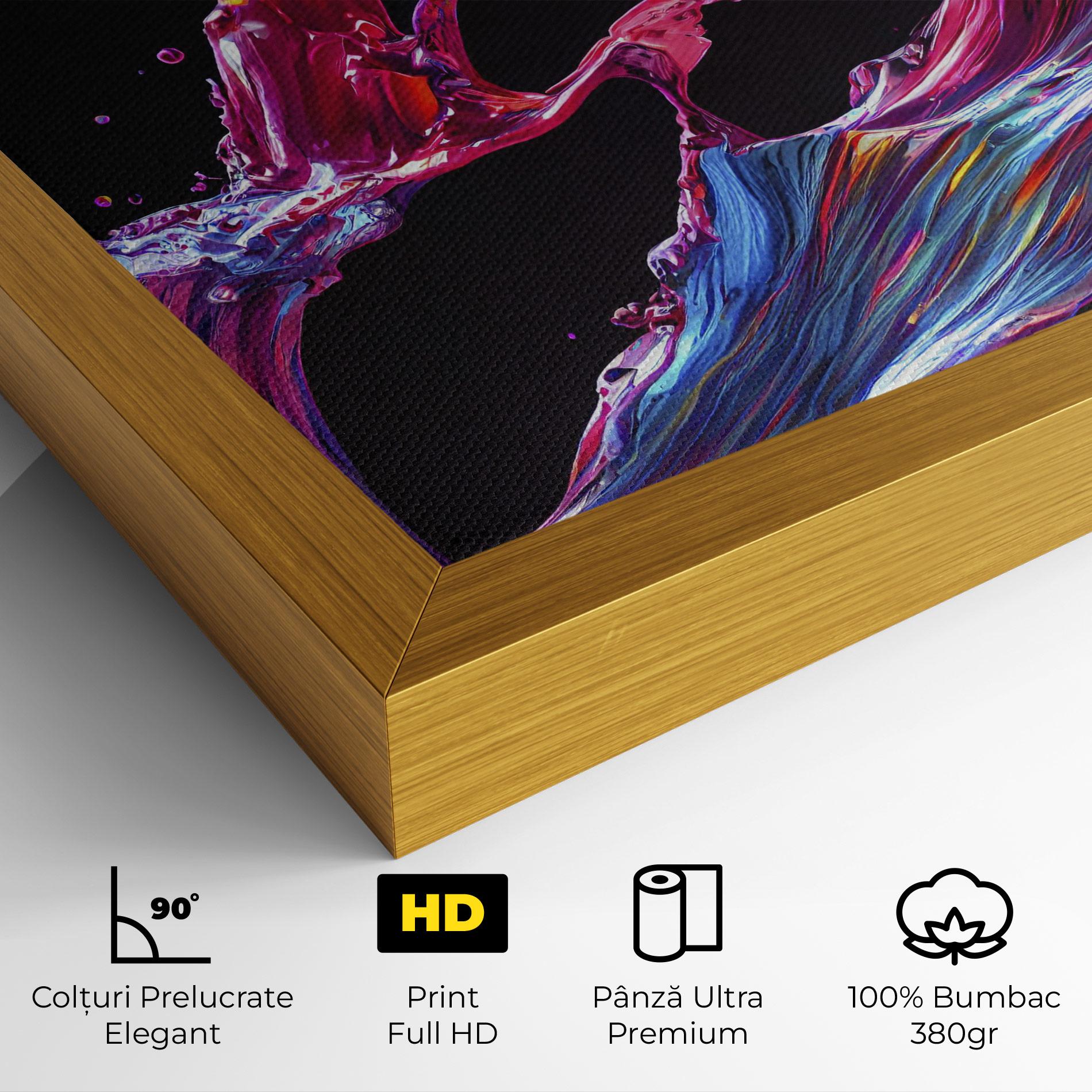 Tablou Canvas Purple Floating Paint mockup 4