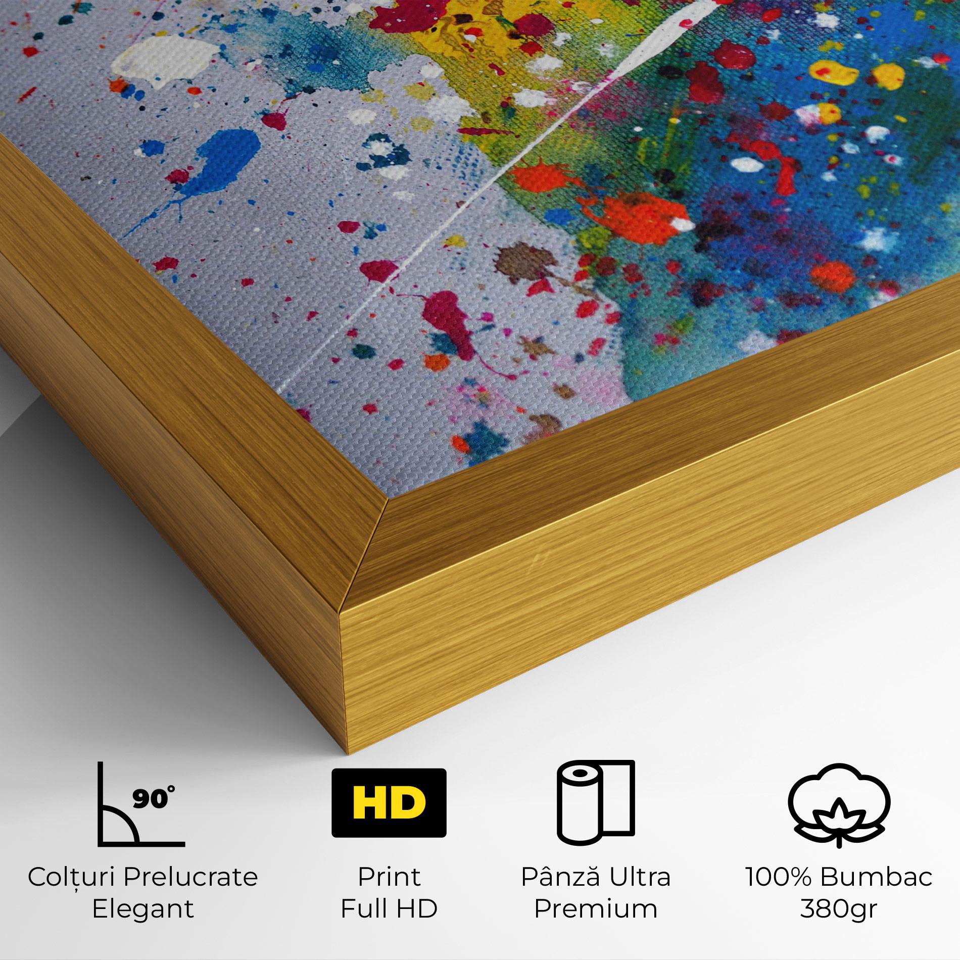 Tablou Canvas Watercolor Drops mockup 4