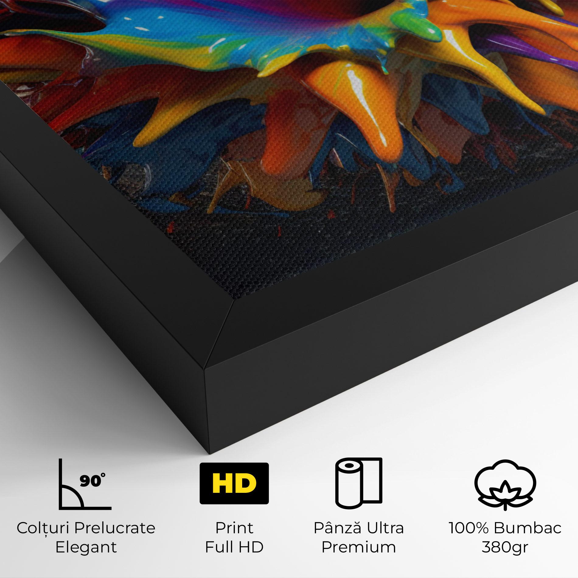 Tablou Canvas 3d Color Splash mockup 4