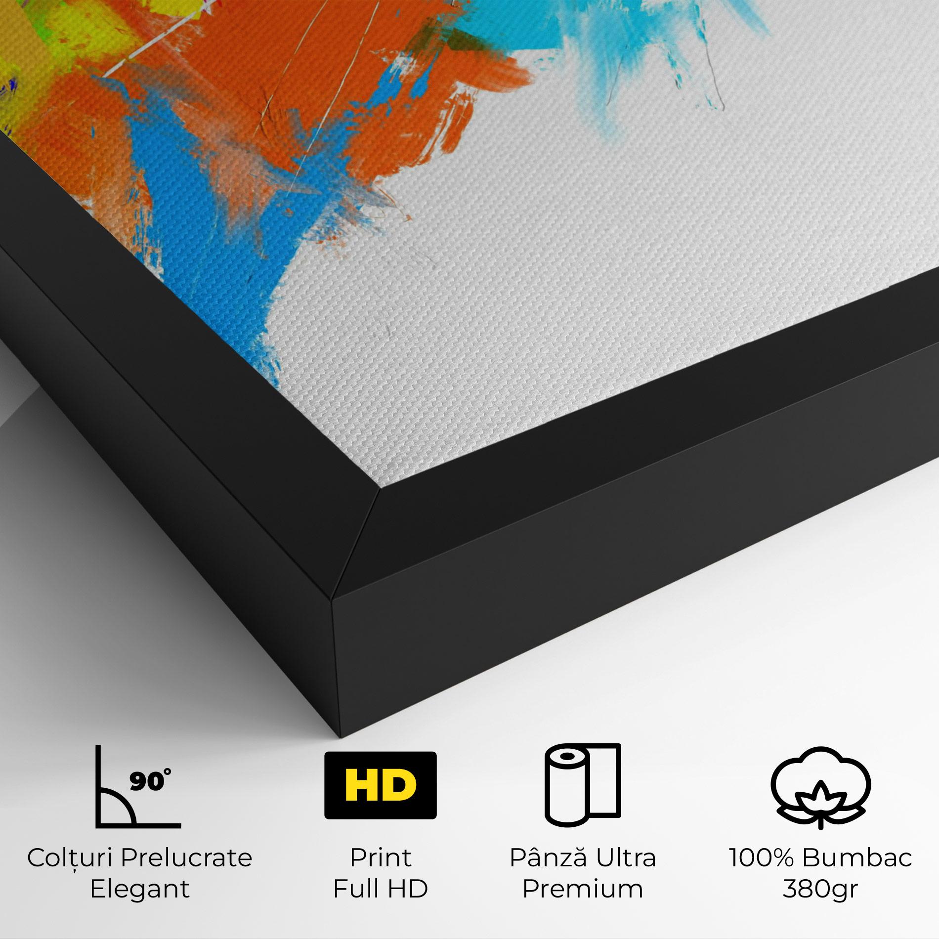 Tablou Canvas Abstract Blue Yellow mockup 4