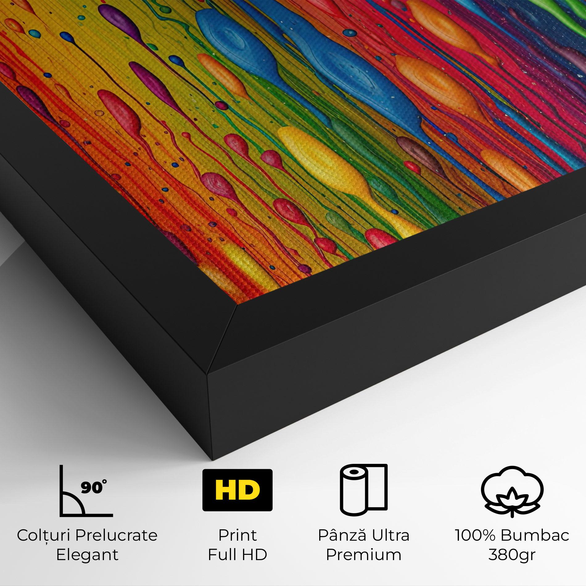 Tablou Canvas Abstract Rainbow Pattern mockup 4