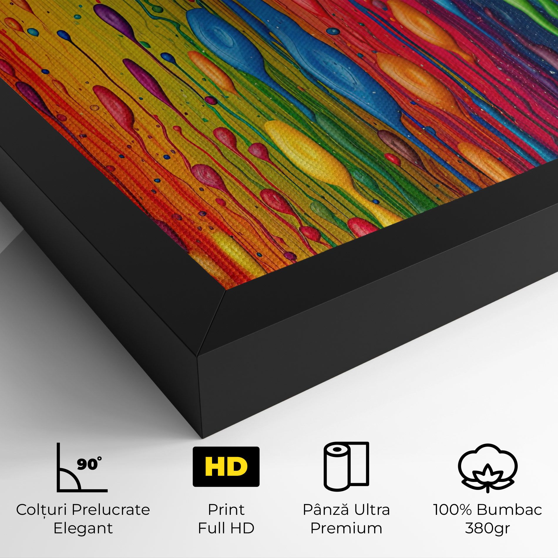 Abstract Rainbow Pattern mockup 4