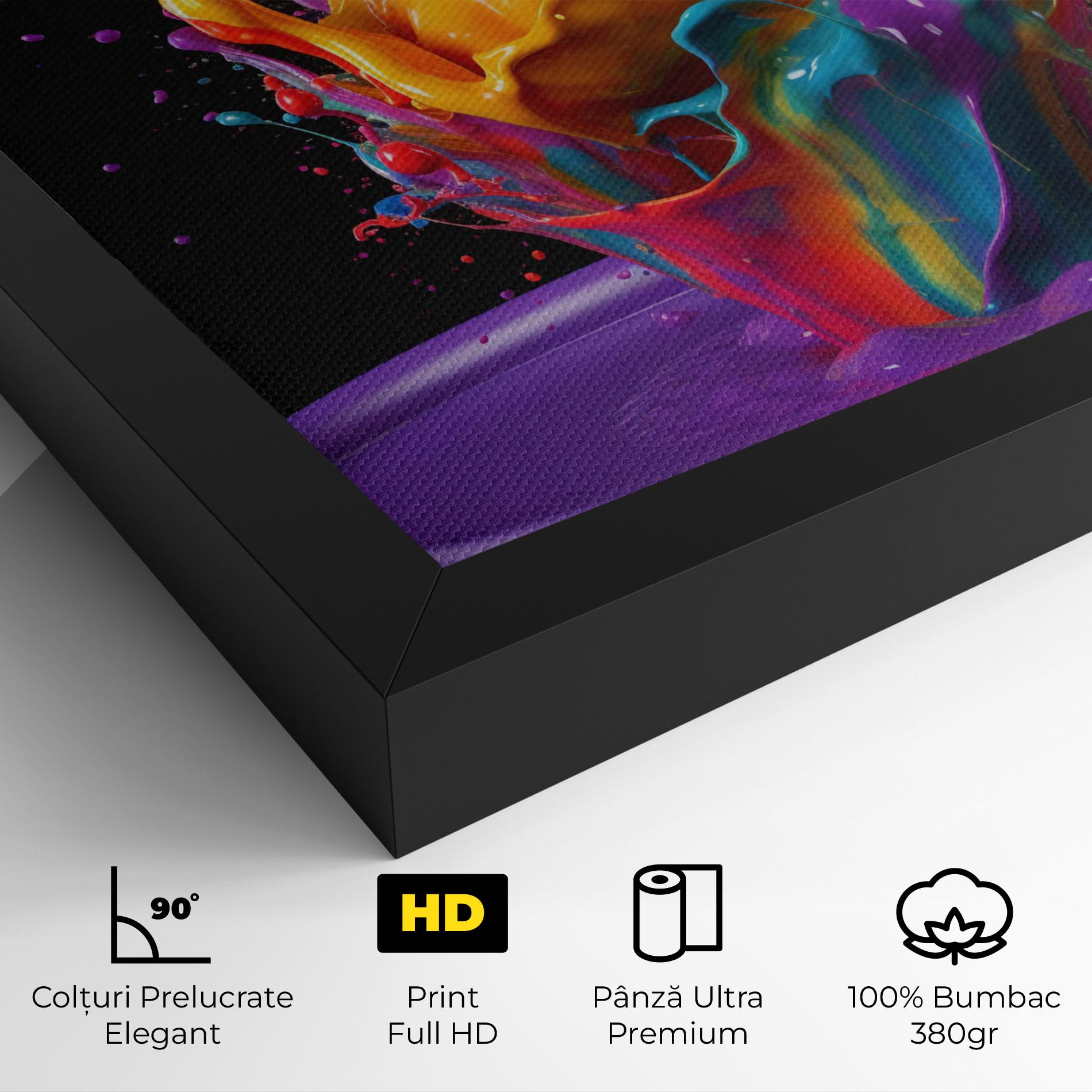 Tablou Canvas Brightly Color Splashing mockup 4