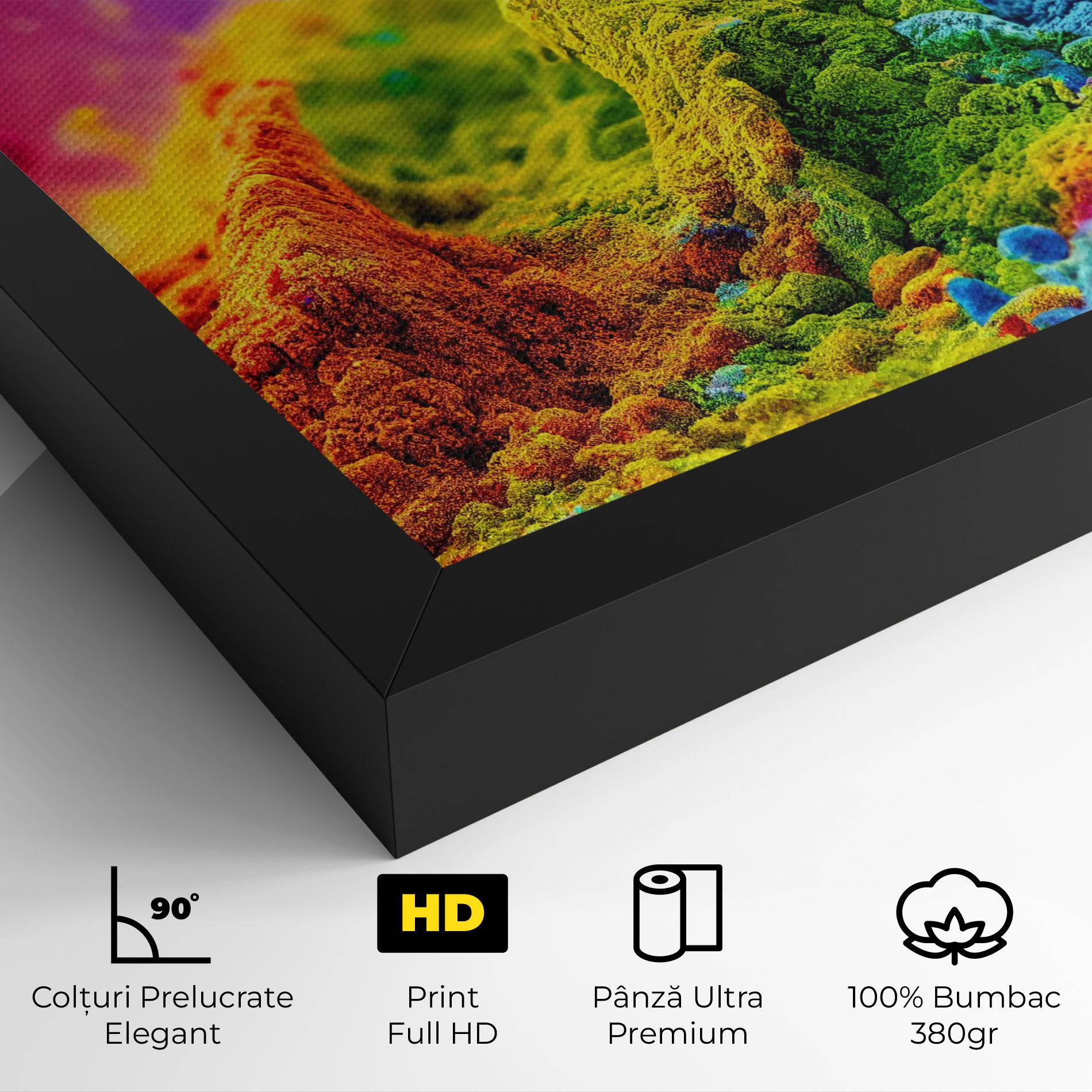 Tablou Canvas Color Powder Explosion mockup 4