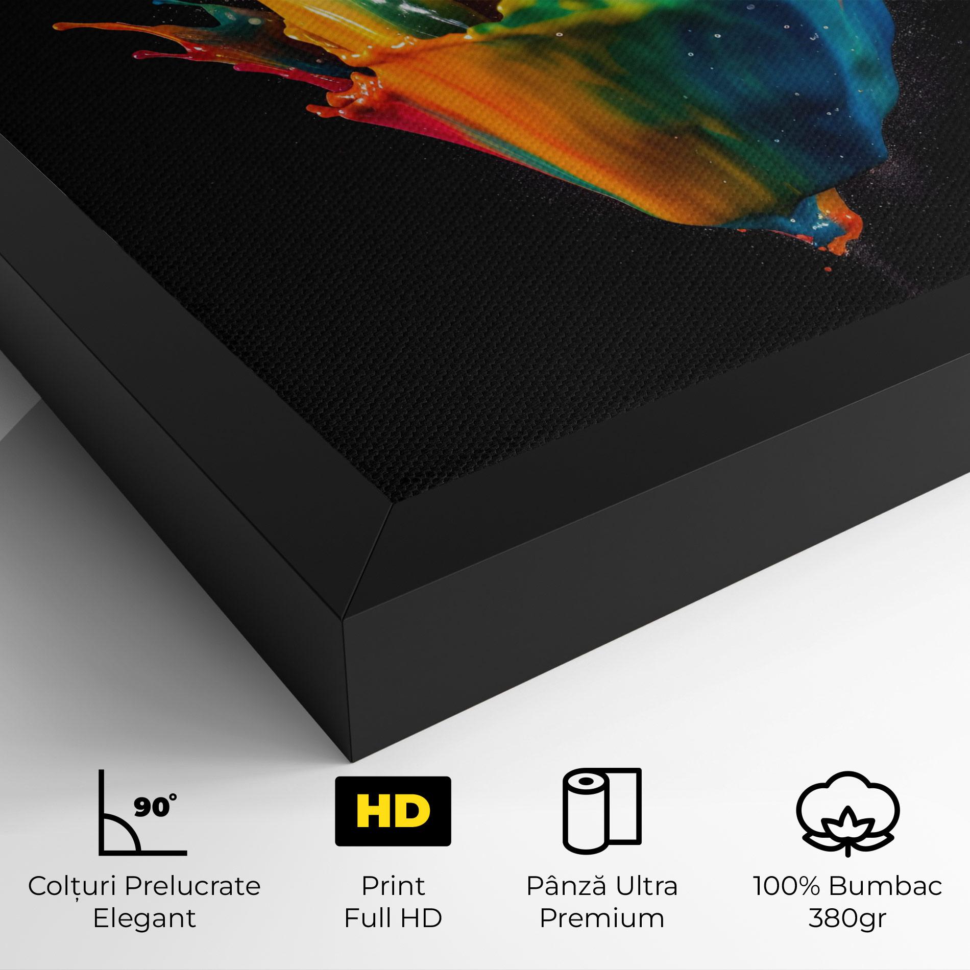 Tablou Canvas Colorful Paint Dropped mockup 4