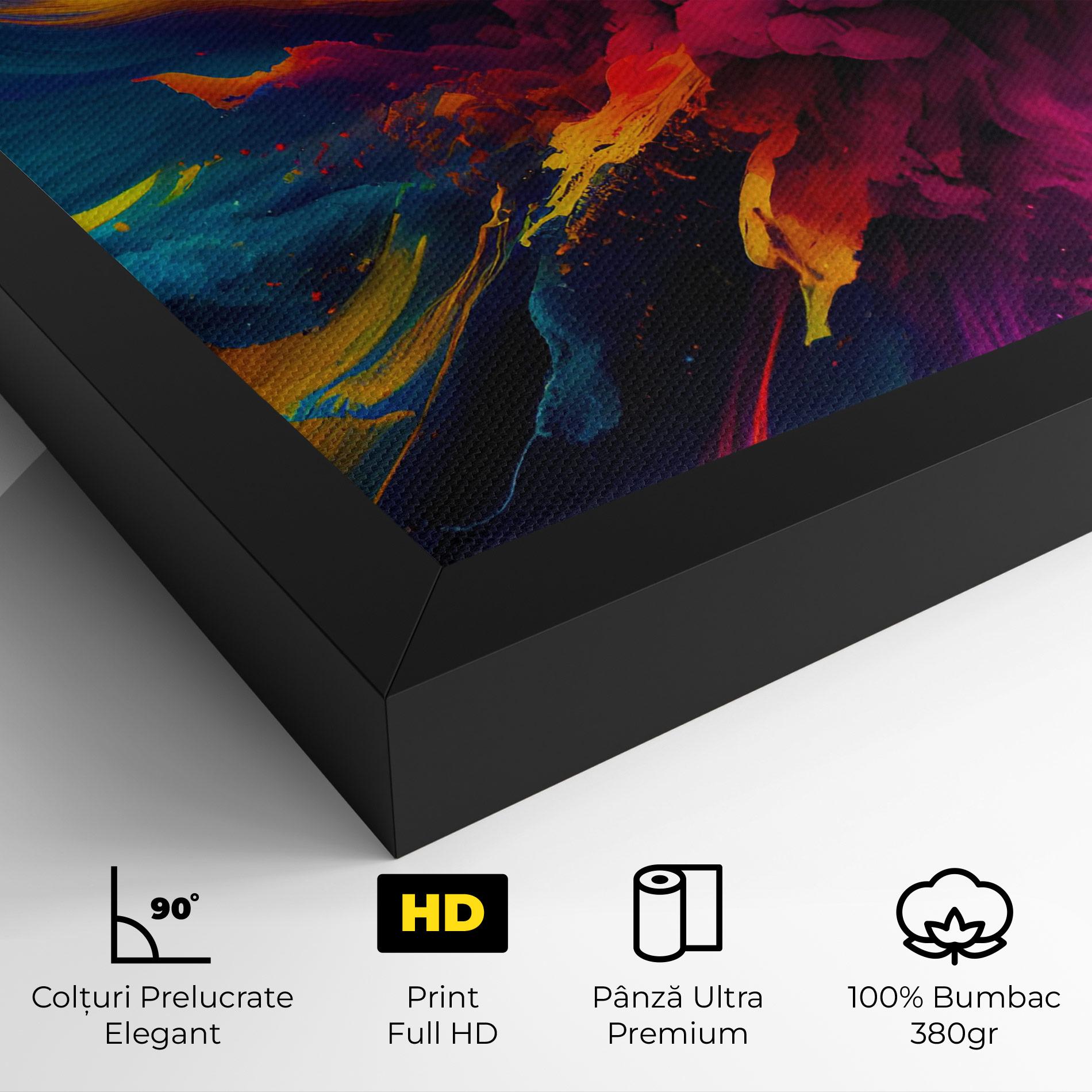 Tablou Canvas Colorful Paint Explosion mockup 4