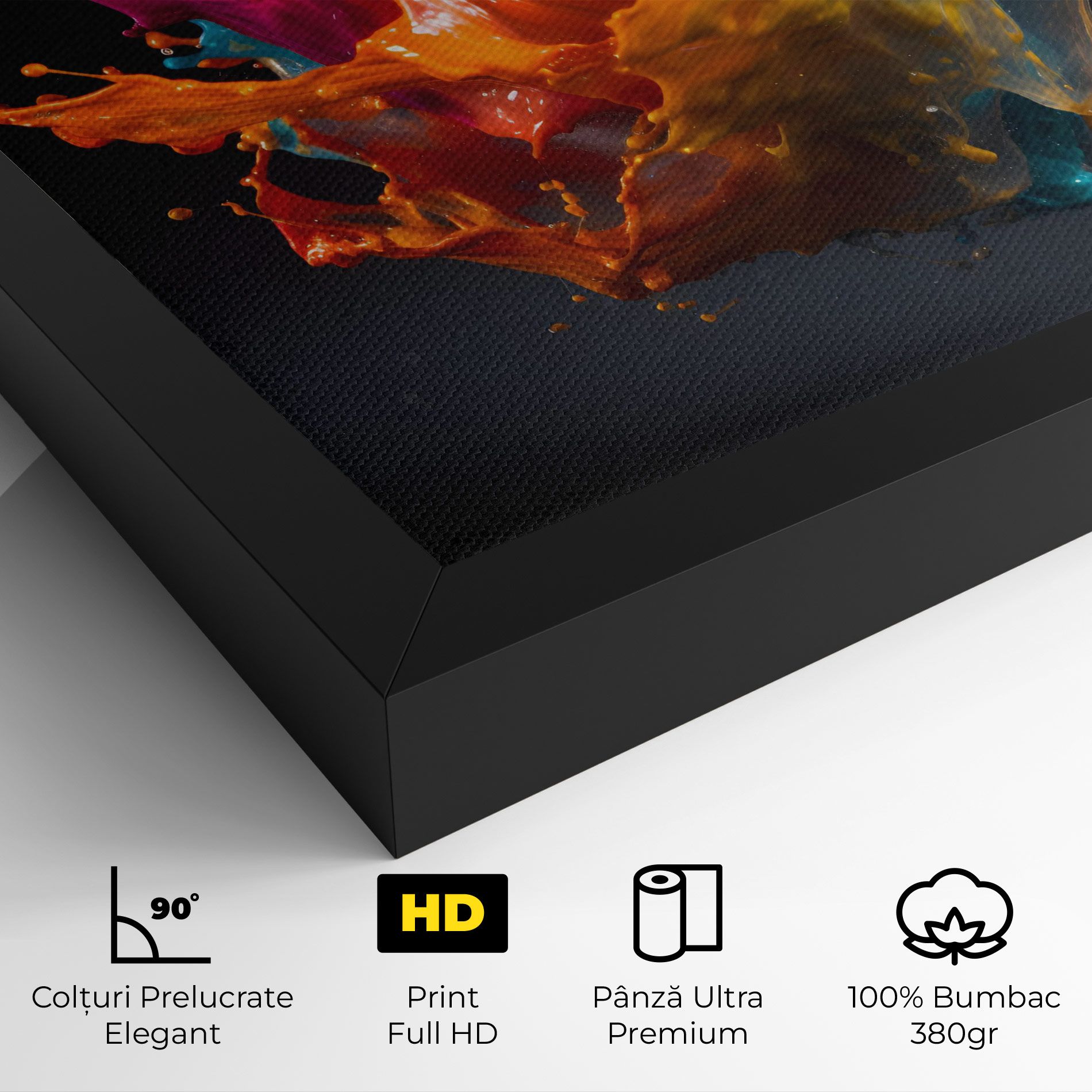 Colorful Splash Floating mockup 4