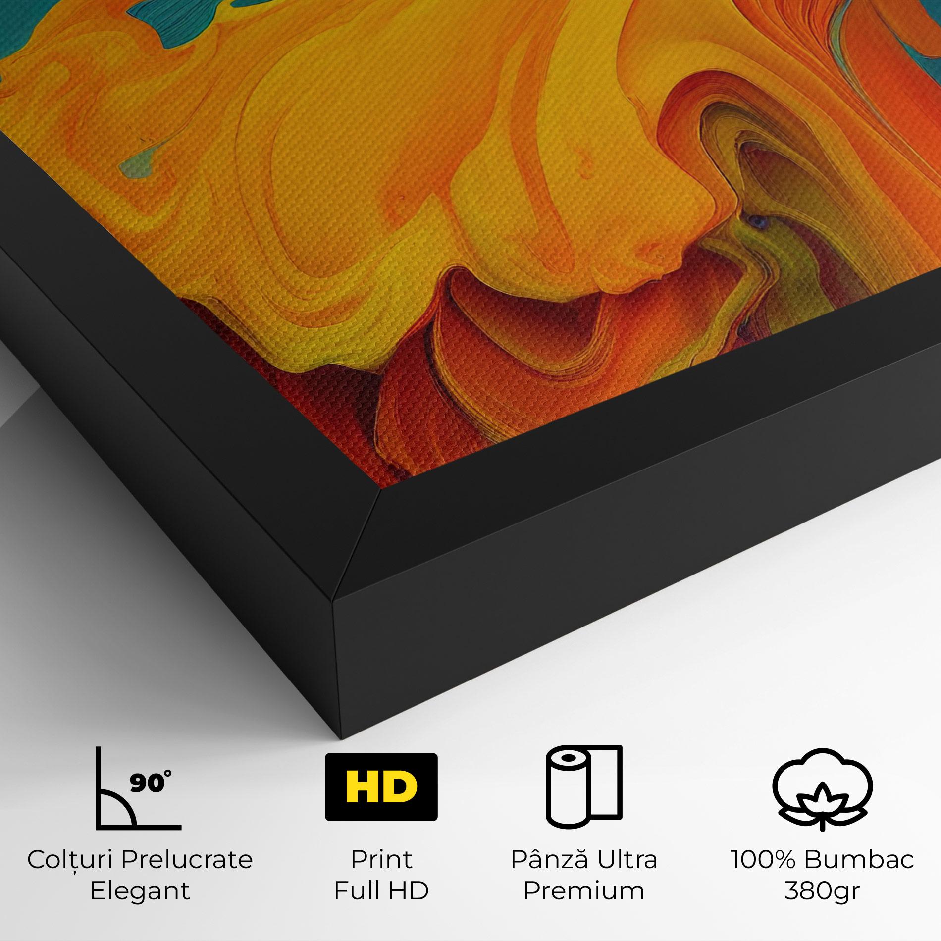 Tablou Canvas Dried Mixed Paint mockup 4