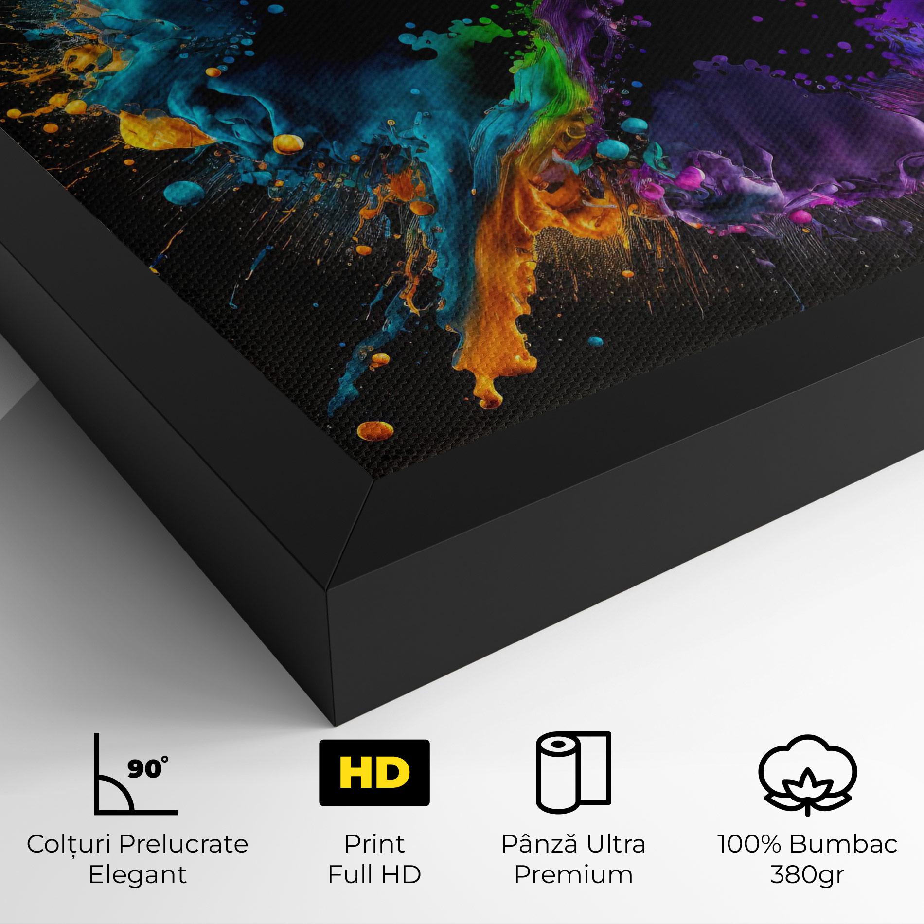 Tablou Canvas Oily Splash Explosion mockup 4