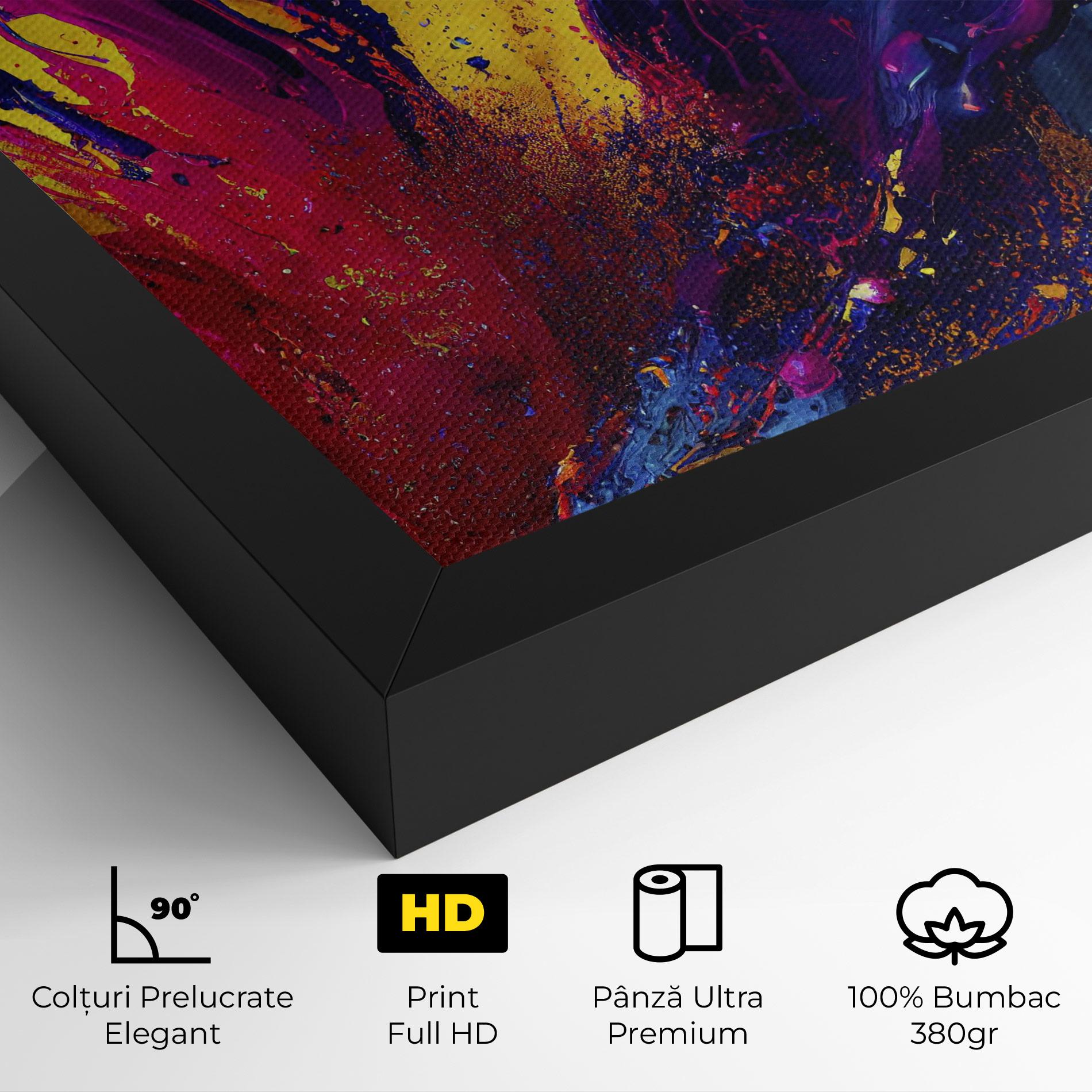 Tablou Canvas Purple And Blue Splash mockup 4