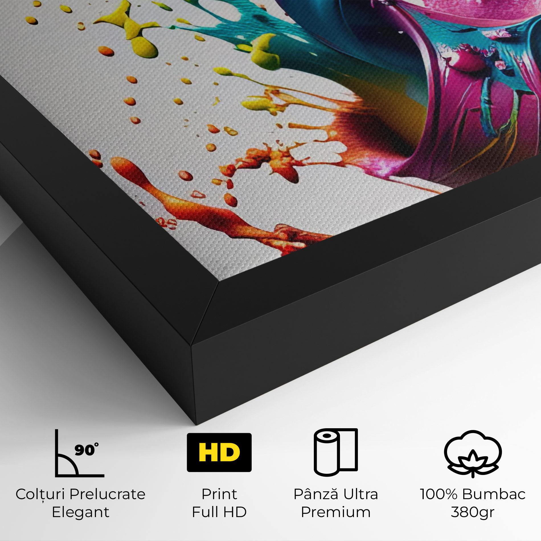 Tablou Canvas Purple Blue Splash mockup 4