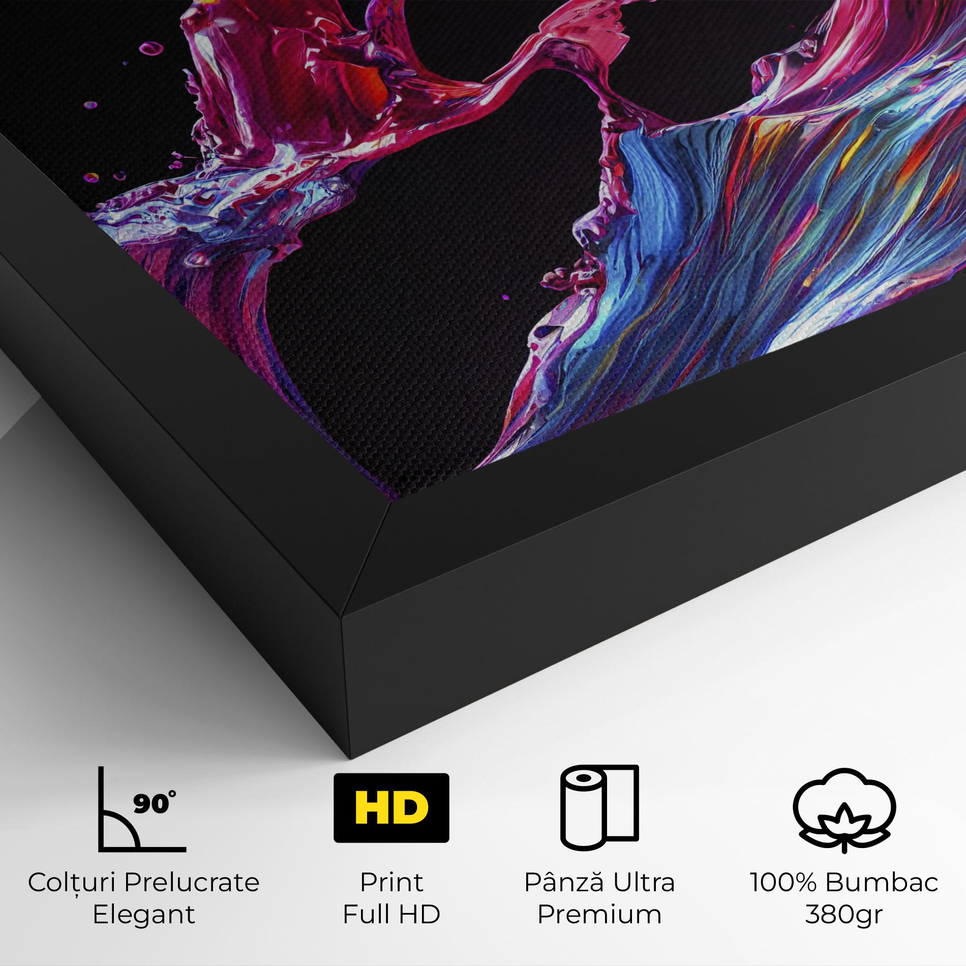 Tablou Canvas Purple Floating Paint mockup 4