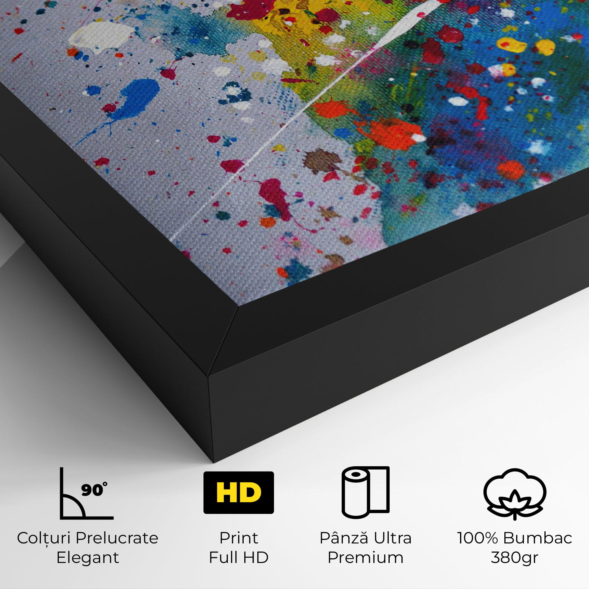 Tablou Canvas Watercolor Drops mockup 4