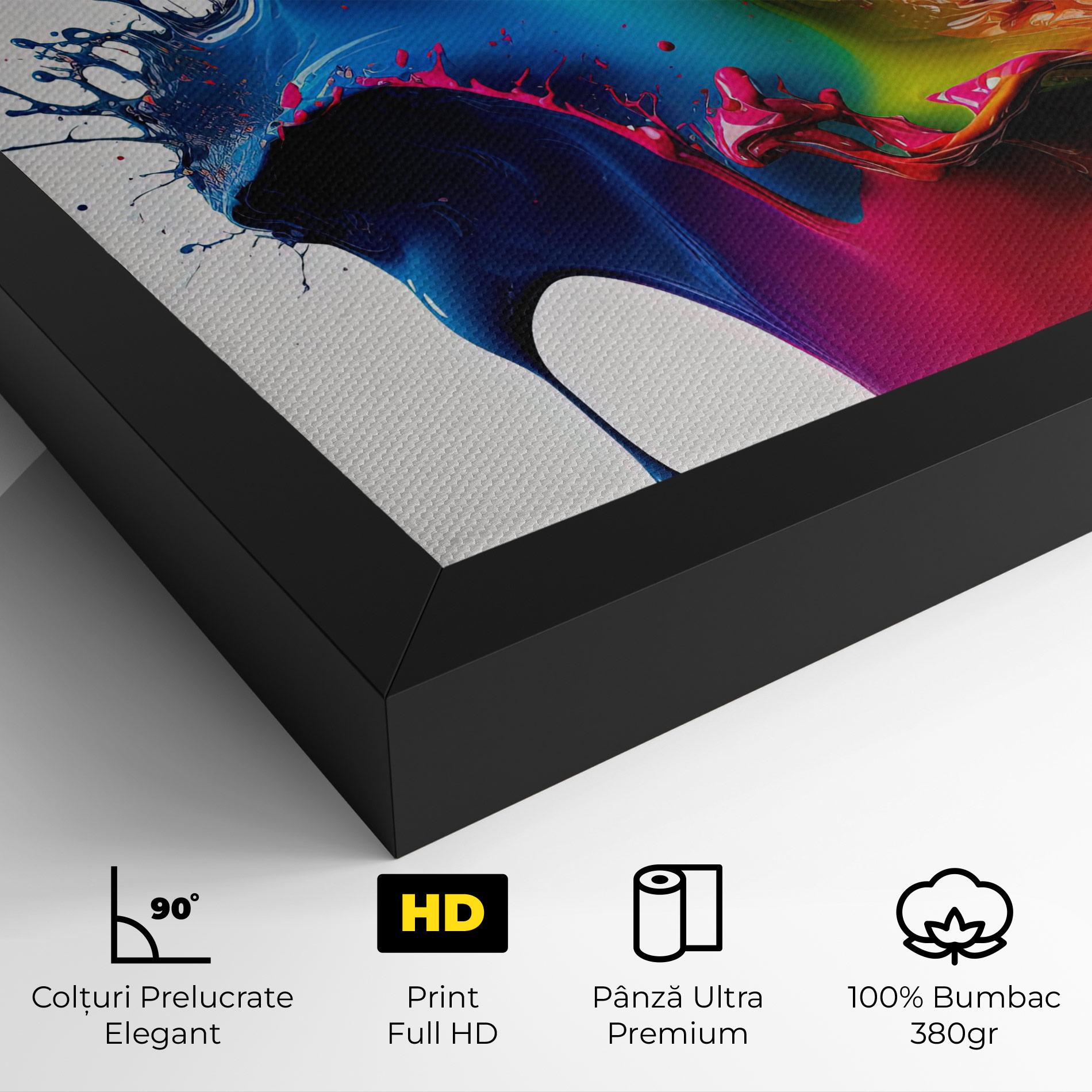 Tablou Canvas Yellow Blue Floating mockup 4