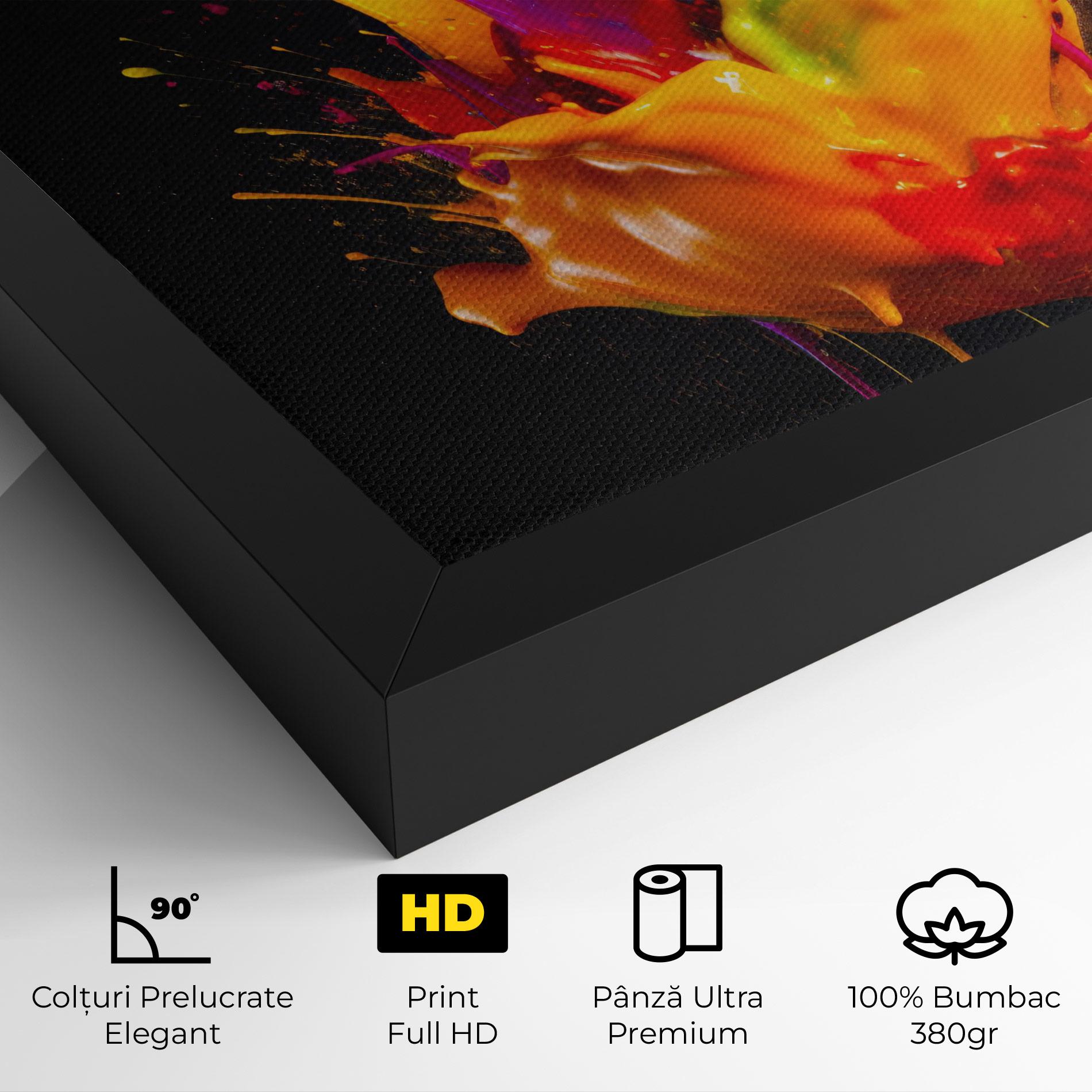 Tablou Canvas Yellow Splash Floating mockup 4