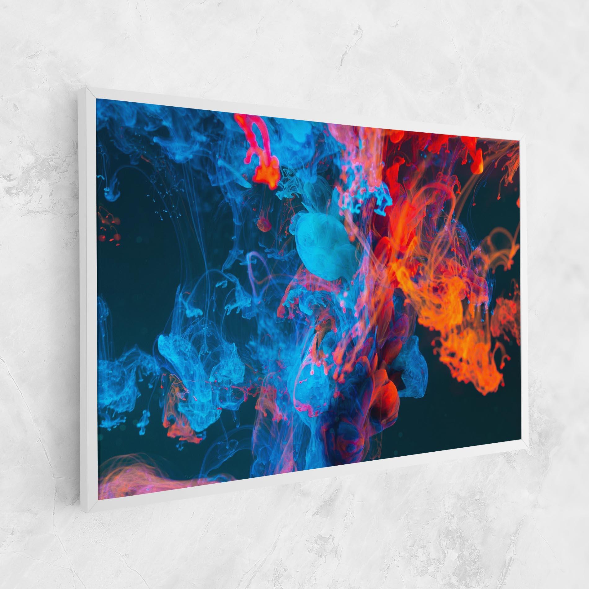 Tablou Canvas Abstract Blue And Red mockup 1