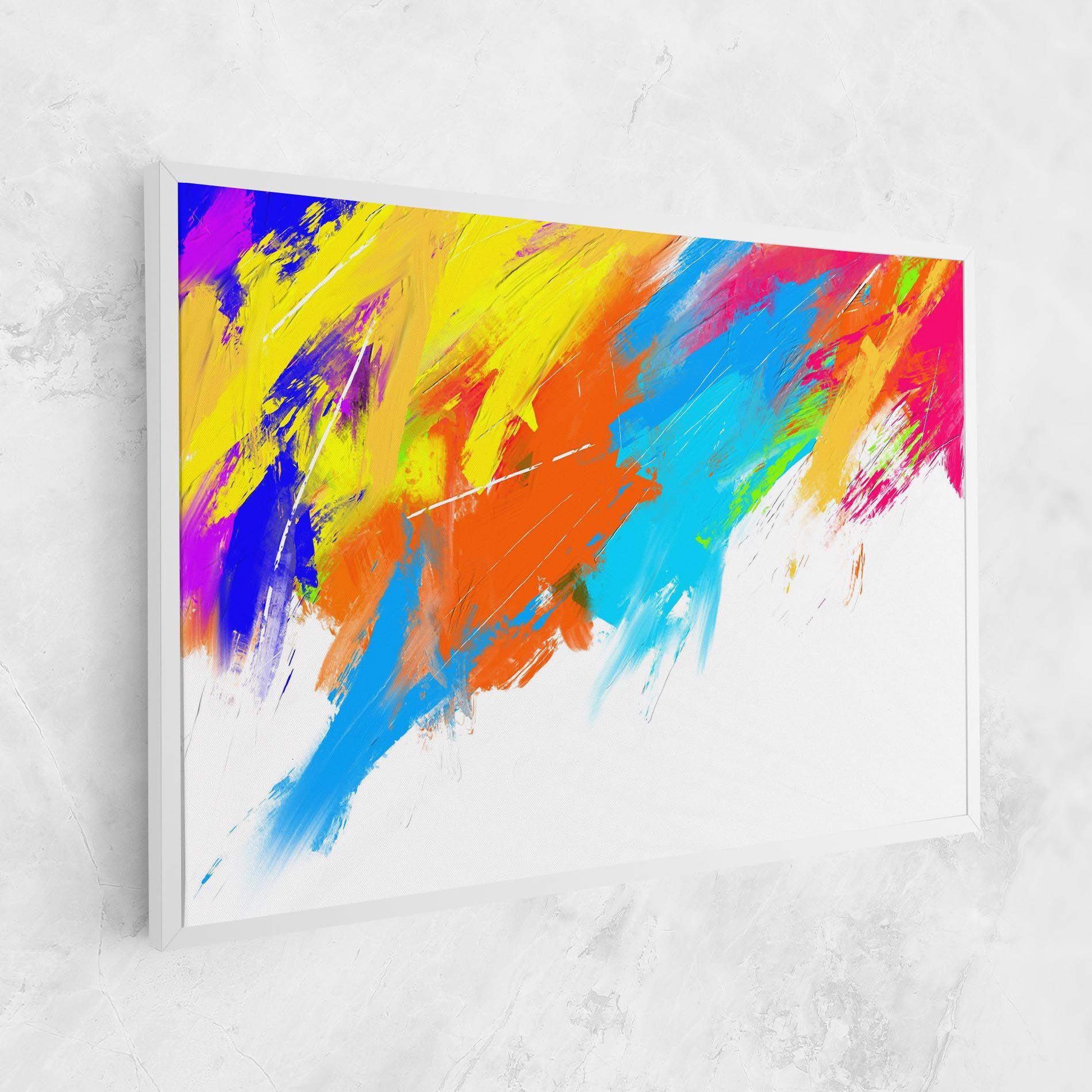 Abstract Blue Yellow mockup 1