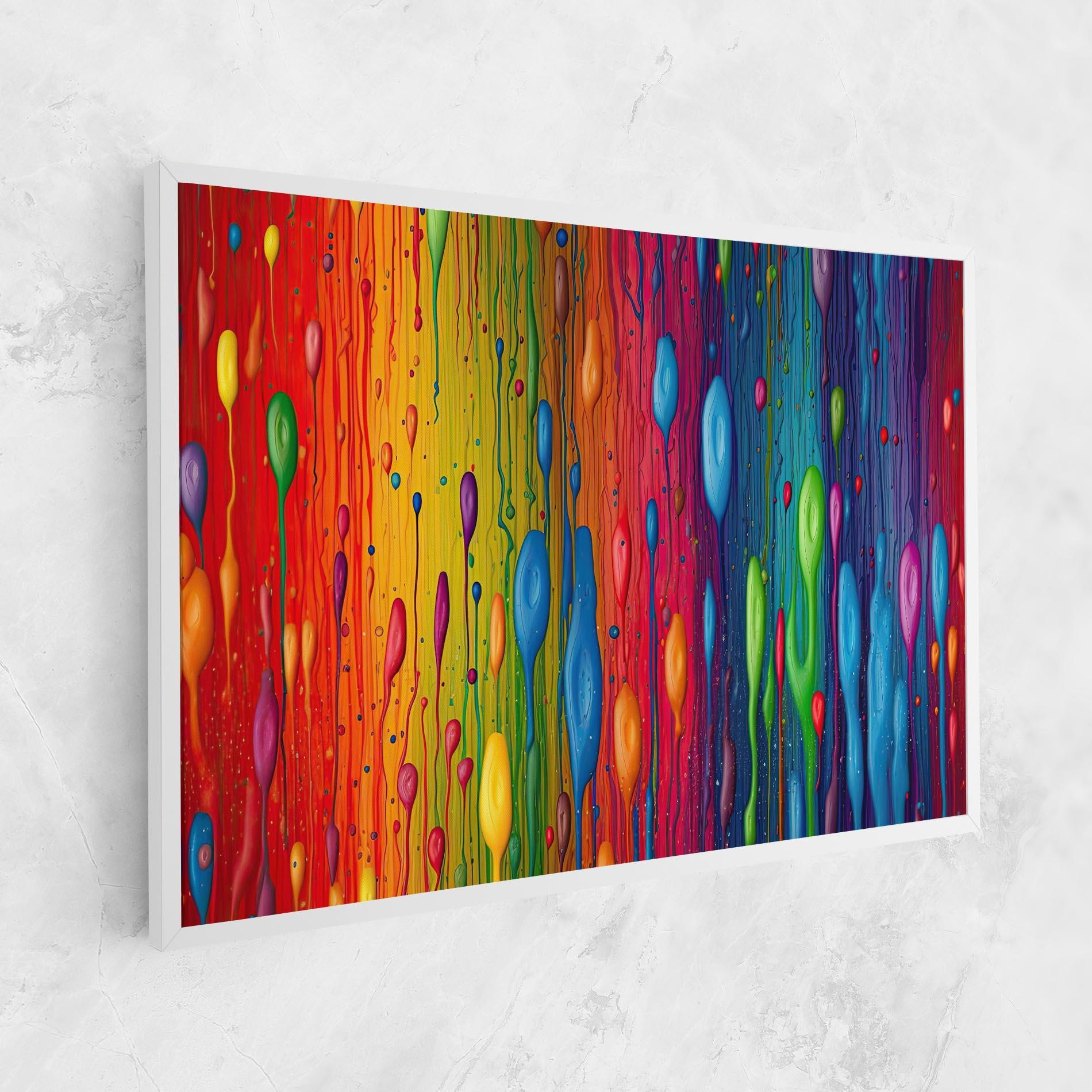 Tablou Canvas Abstract Rainbow Pattern mockup 1