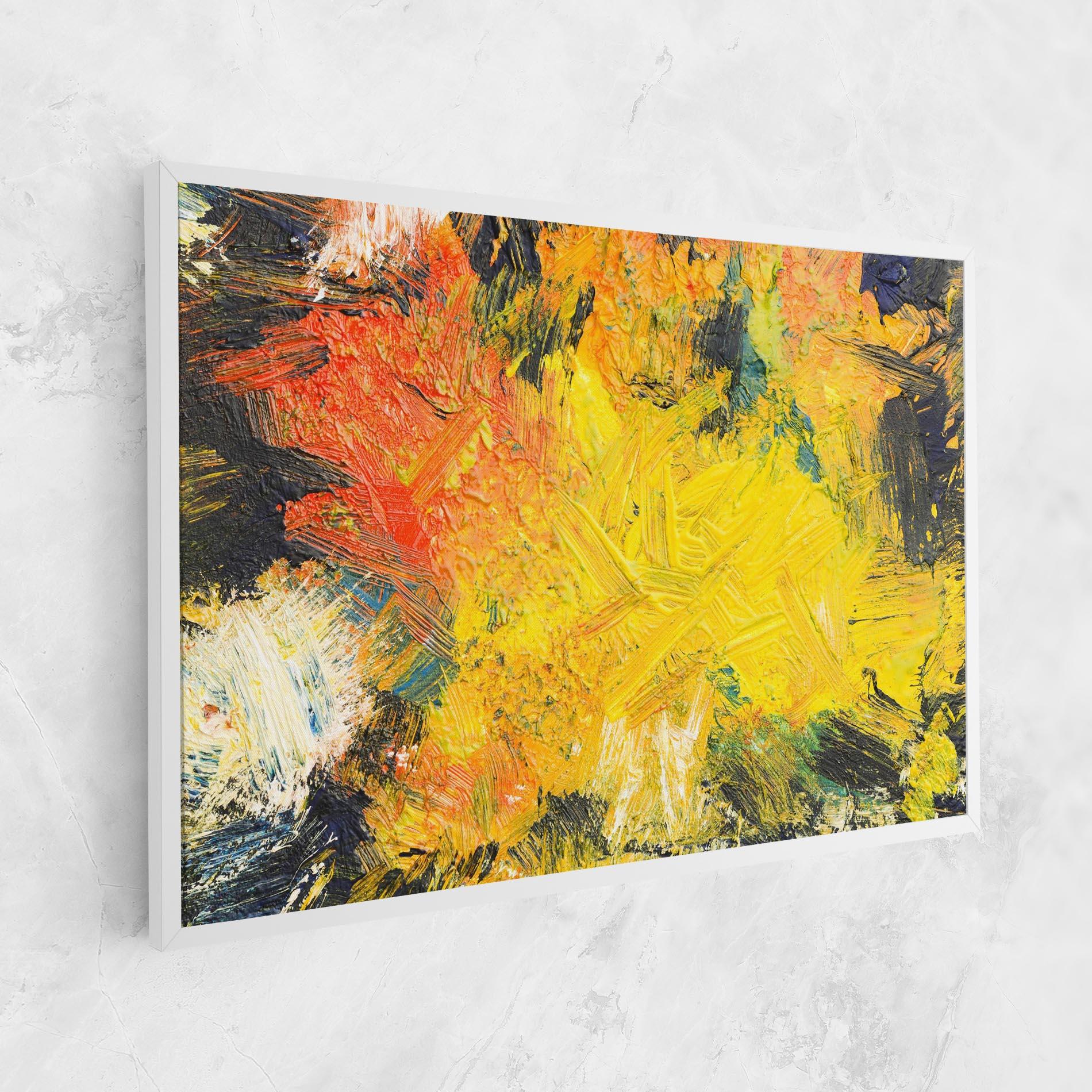 Tablou Canvas Artistic Yellow Painting mockup 1