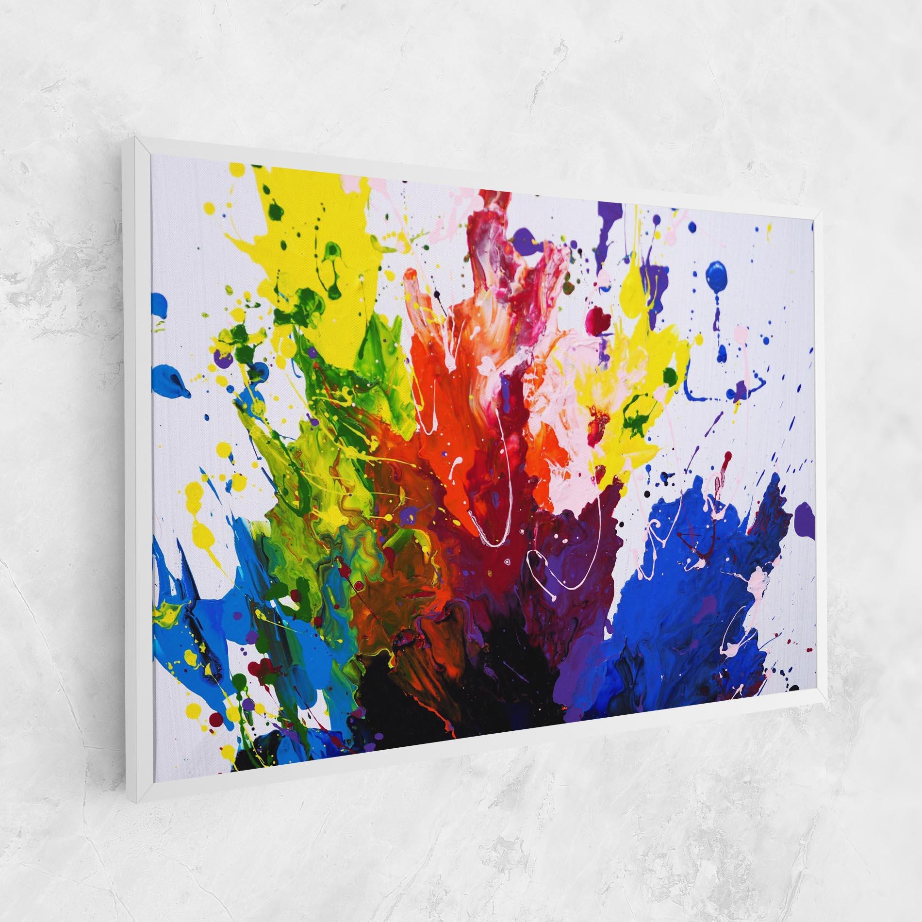 Tablou Canvas Blue Purple Exploding mockup 1