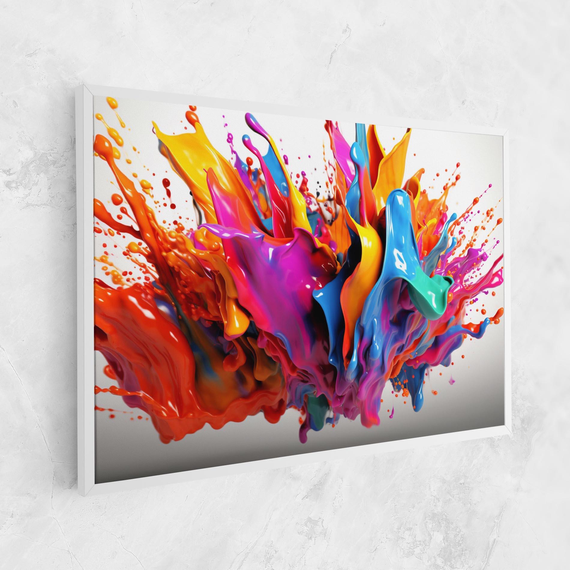 Tablou Canvas Blue Yellow Splash mockup 1