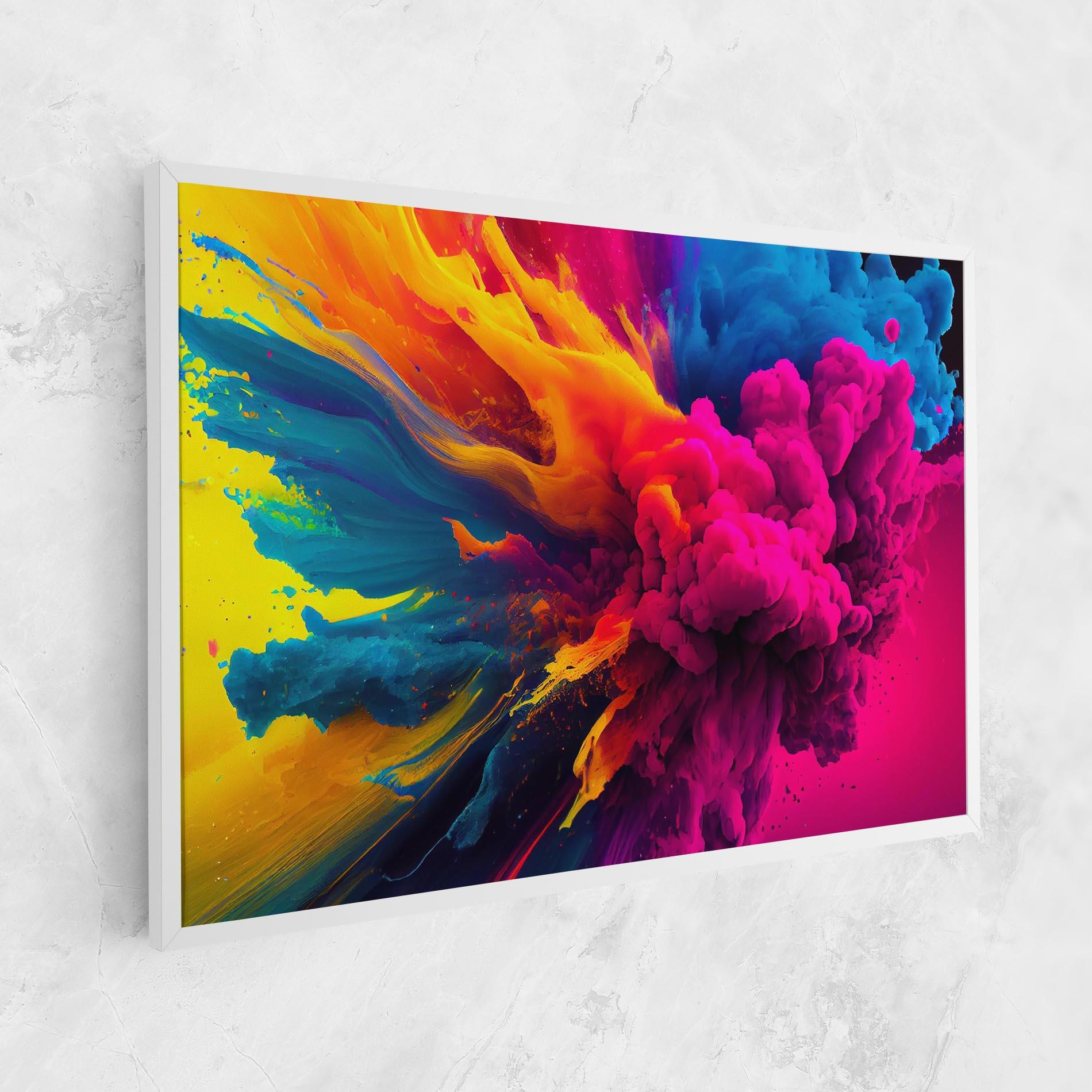 Tablou Canvas Colorful Paint Explosion mockup 1