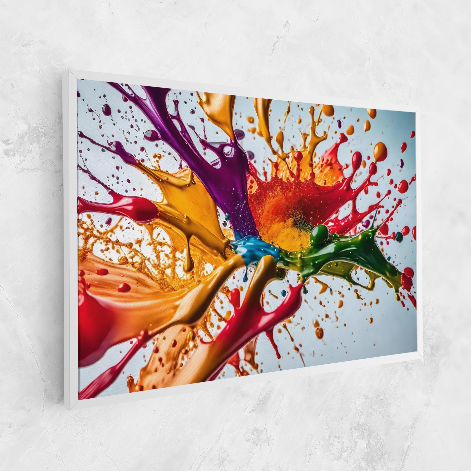 Tablou Canvas Colorful Yellow Rainbow mockup 1