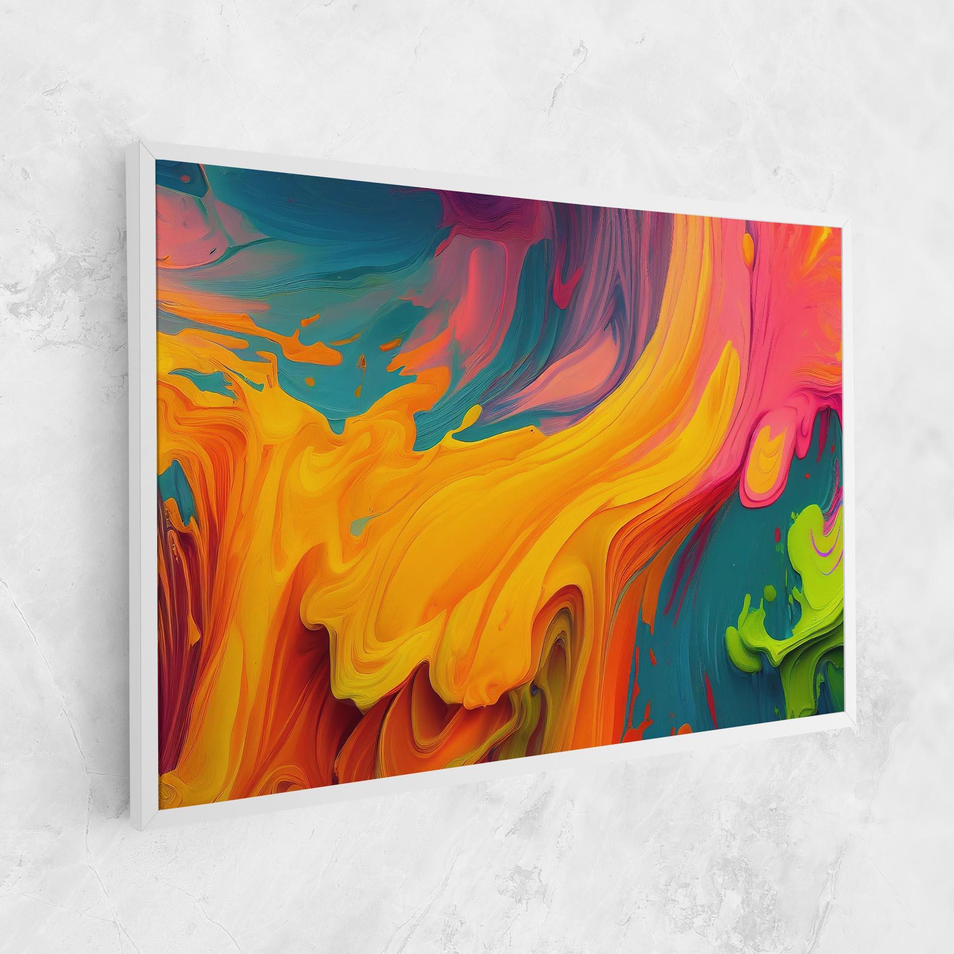 Tablou Canvas Dried Mixed Paint mockup 1