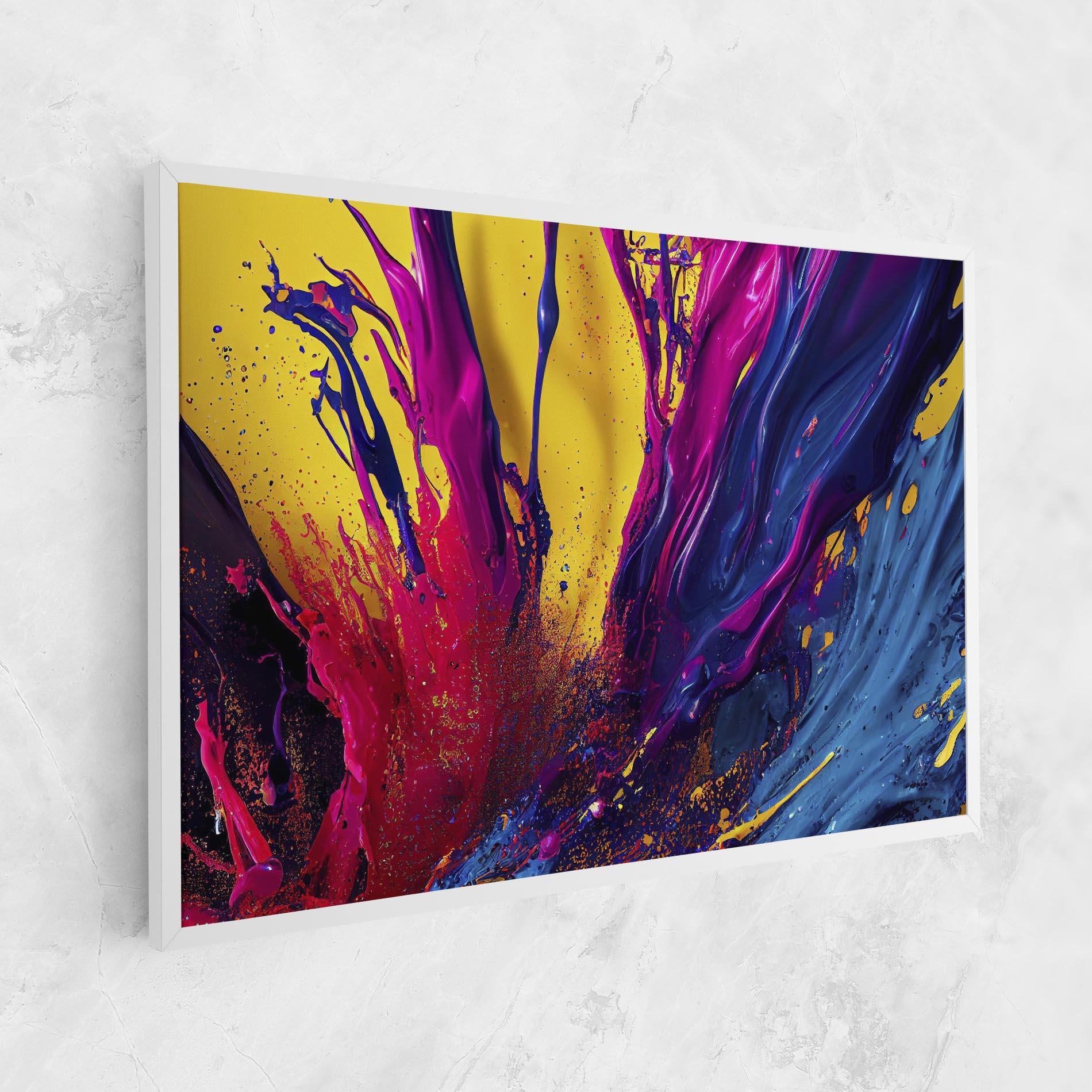 Tablou Canvas Purple And Blue Splash mockup 1