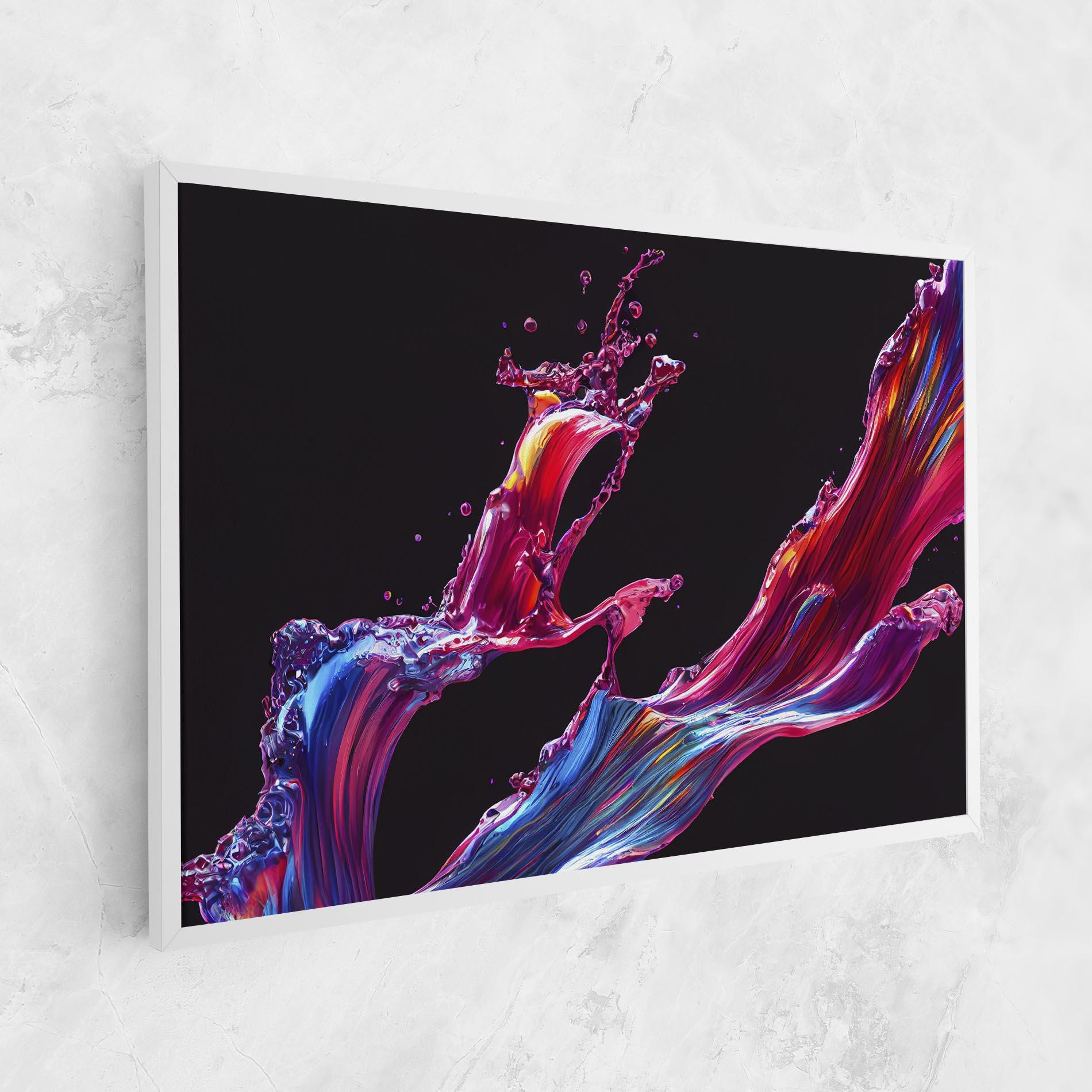 Tablou Canvas Purple Floating Paint mockup 1
