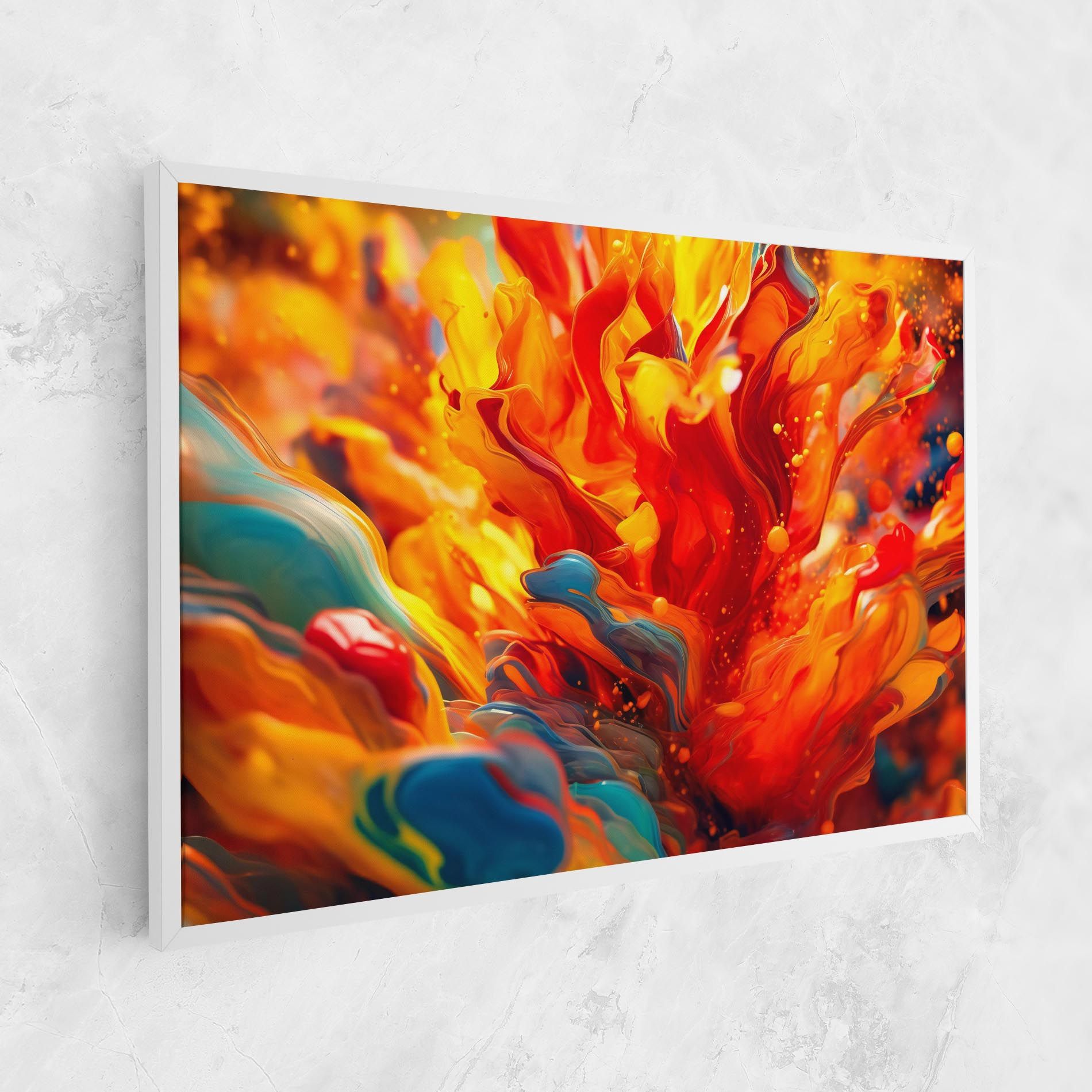 Red Color Flames mockup 1