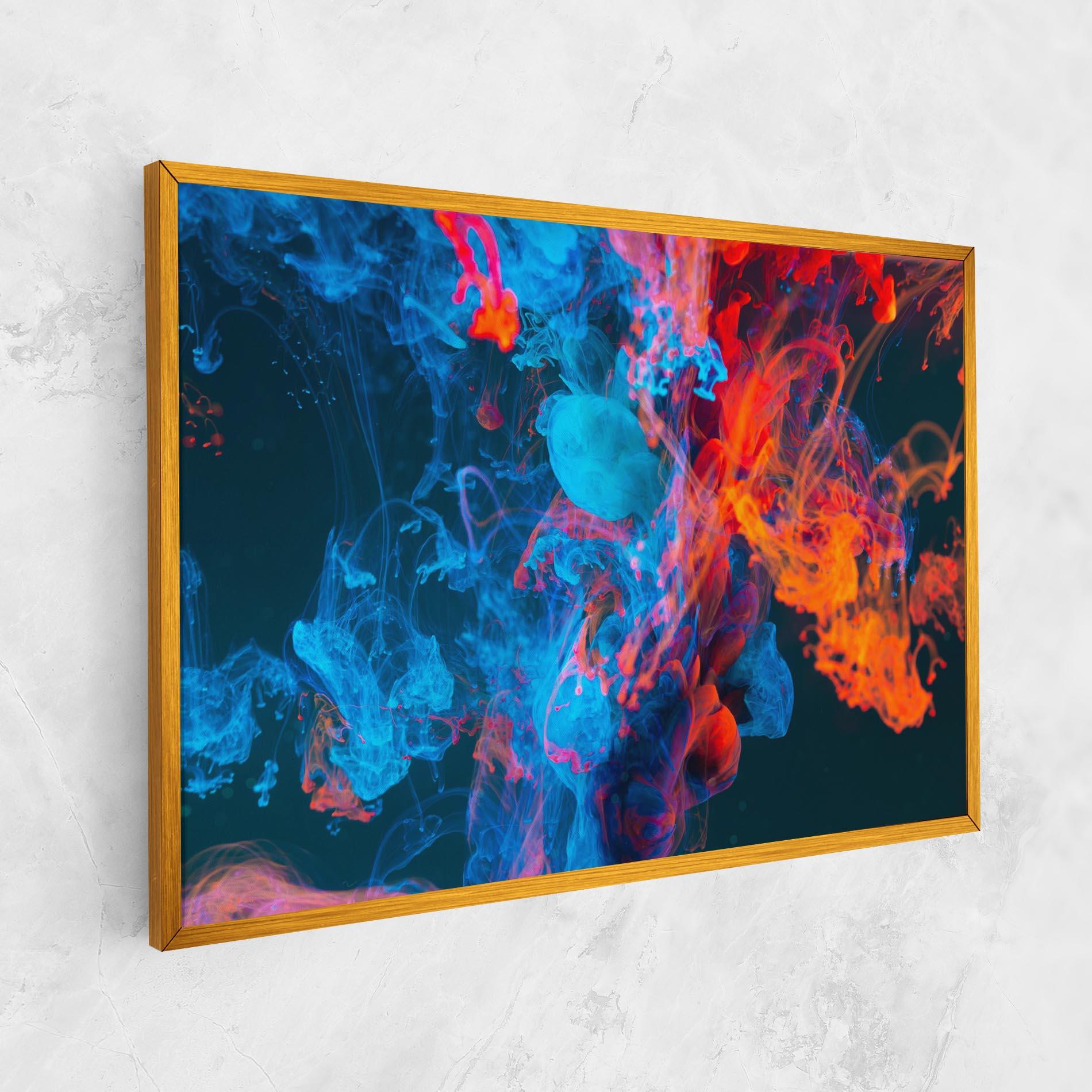 Tablou Canvas Abstract Blue And Red mockup 1