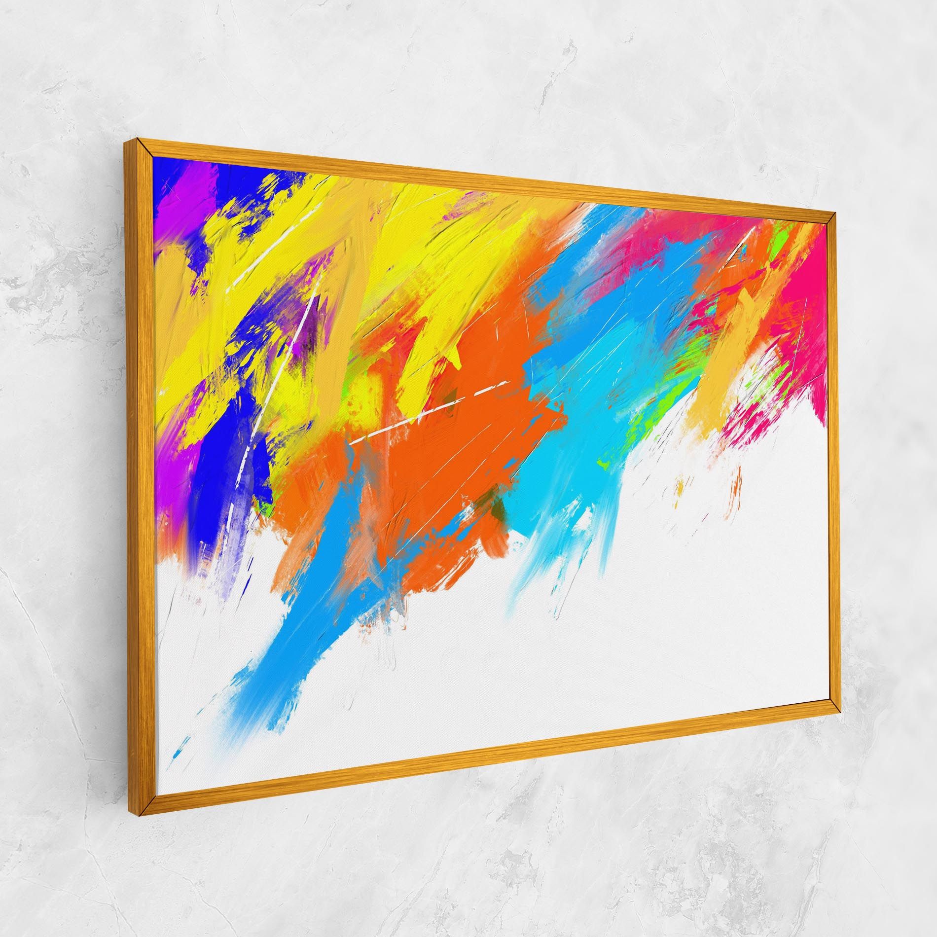Abstract Blue Yellow mockup 1