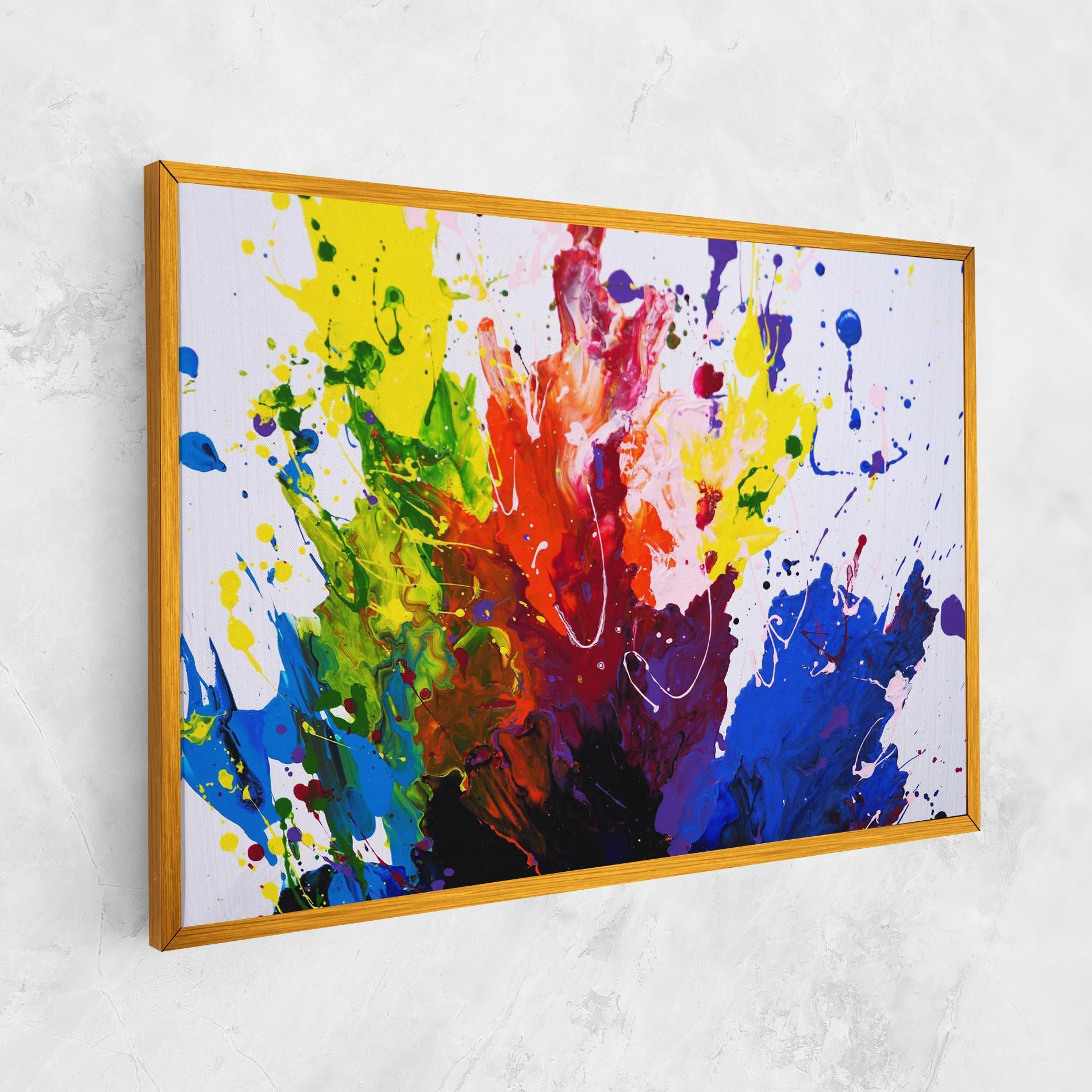 Tablou Canvas Blue Purple Exploding mockup 1