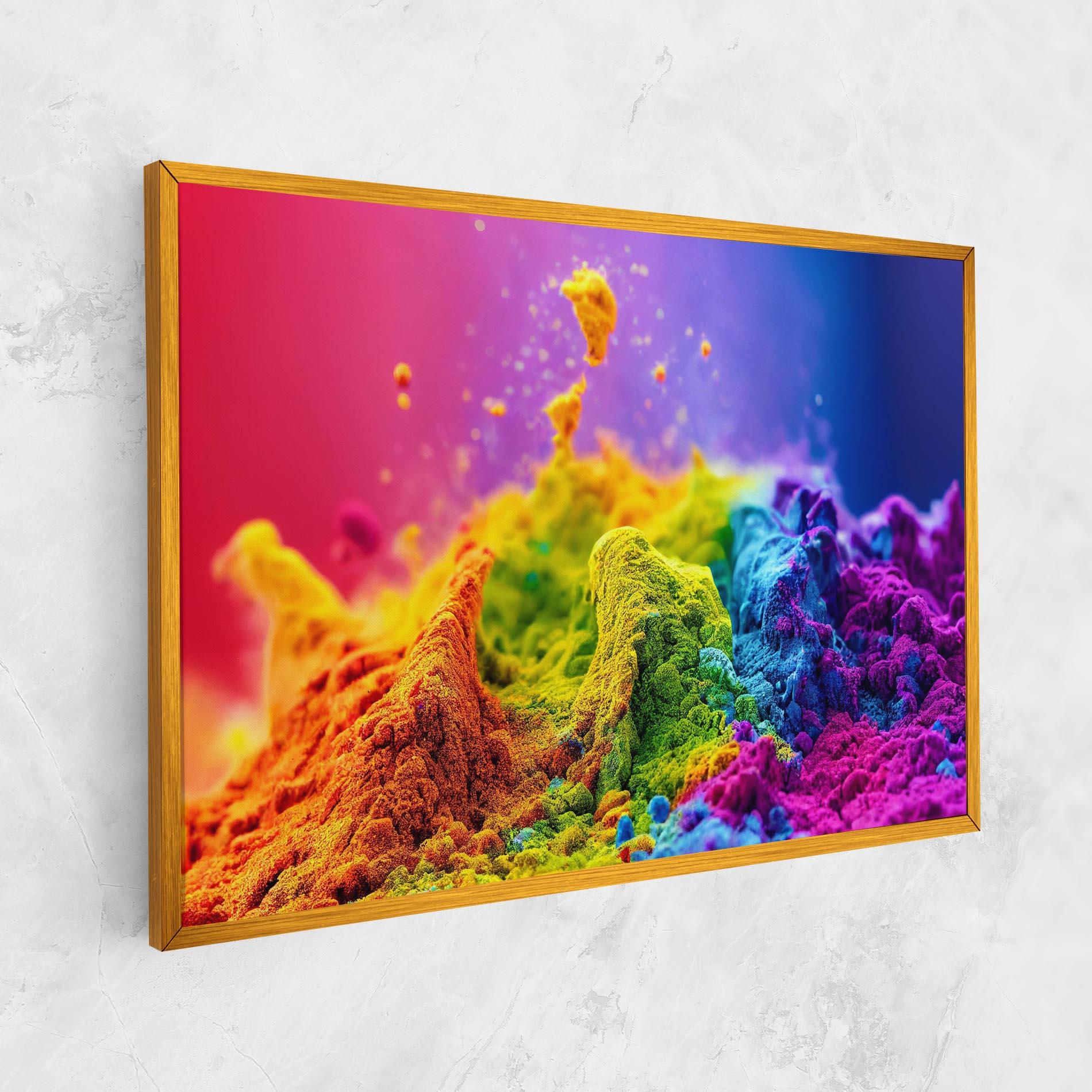 Tablou Canvas Color Powder Explosion mockup 1