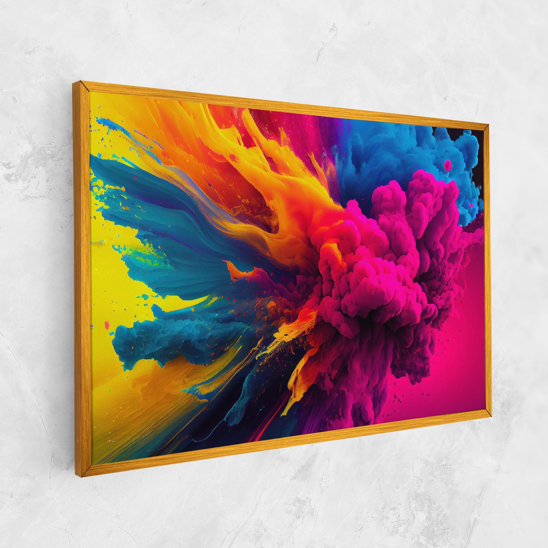 Tablou Canvas Colorful Paint Explosion mockup 1
