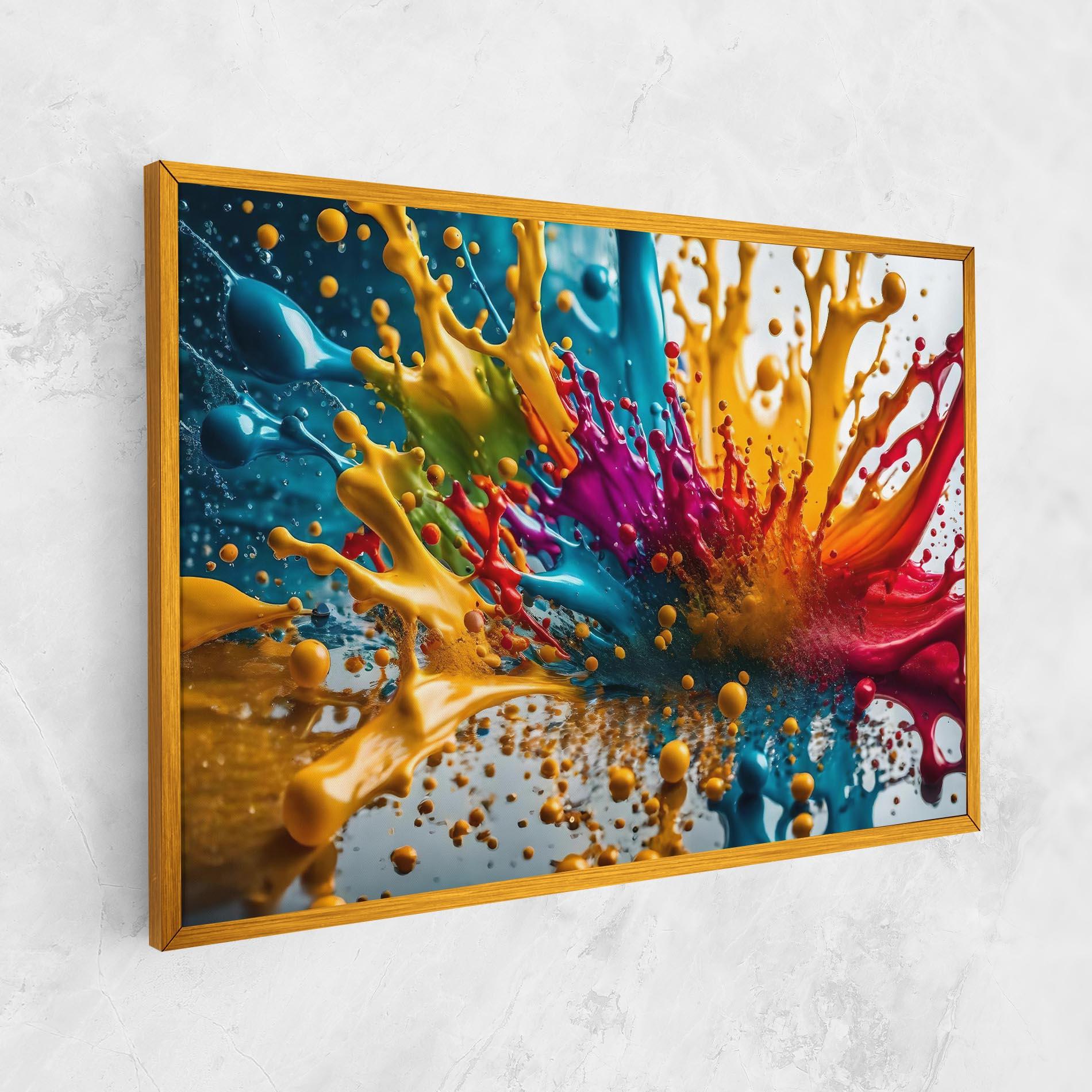 Tablou Canvas Colorful Water Splash mockup 1