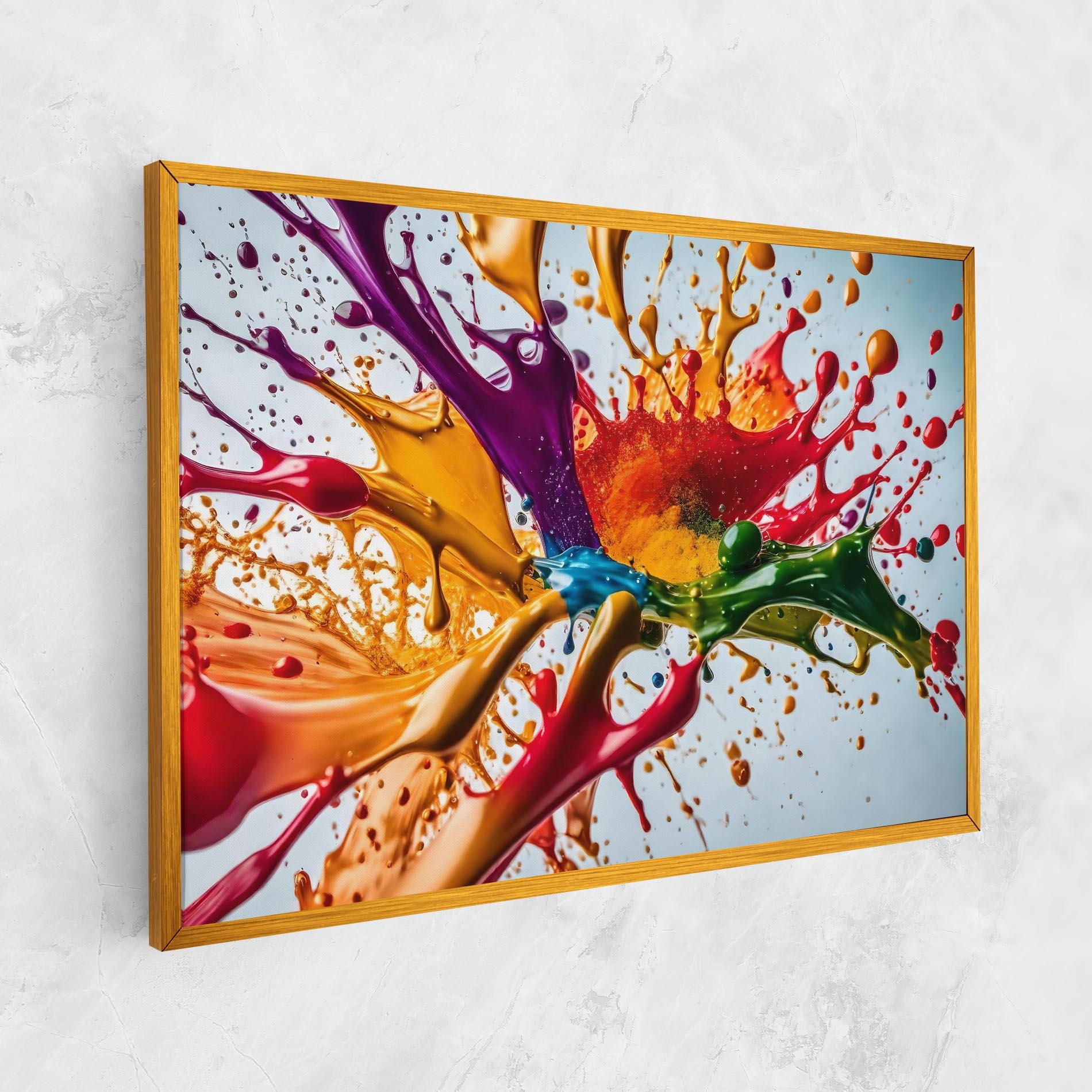 Tablou Canvas Colorful Yellow Rainbow mockup 1